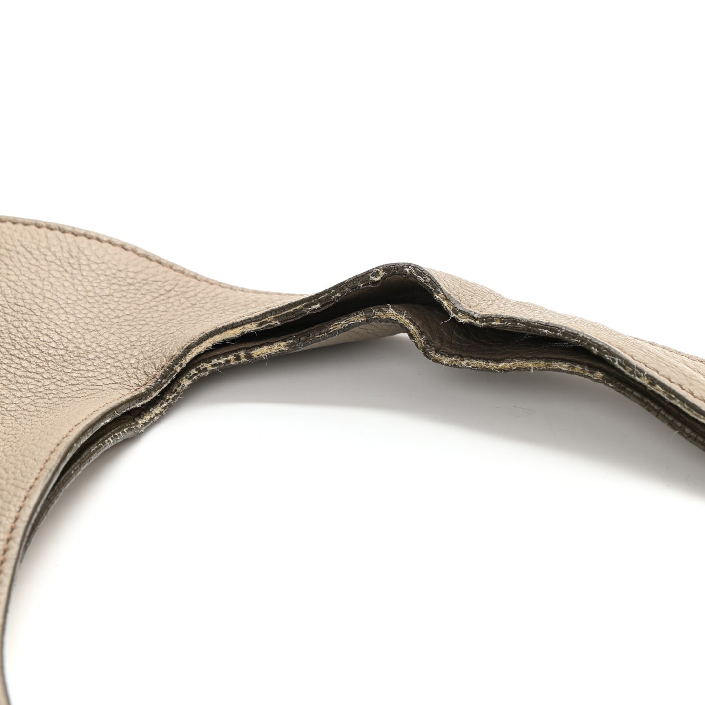 Ramskin Small Alix Padlock Zip Shoulder Bag Beige