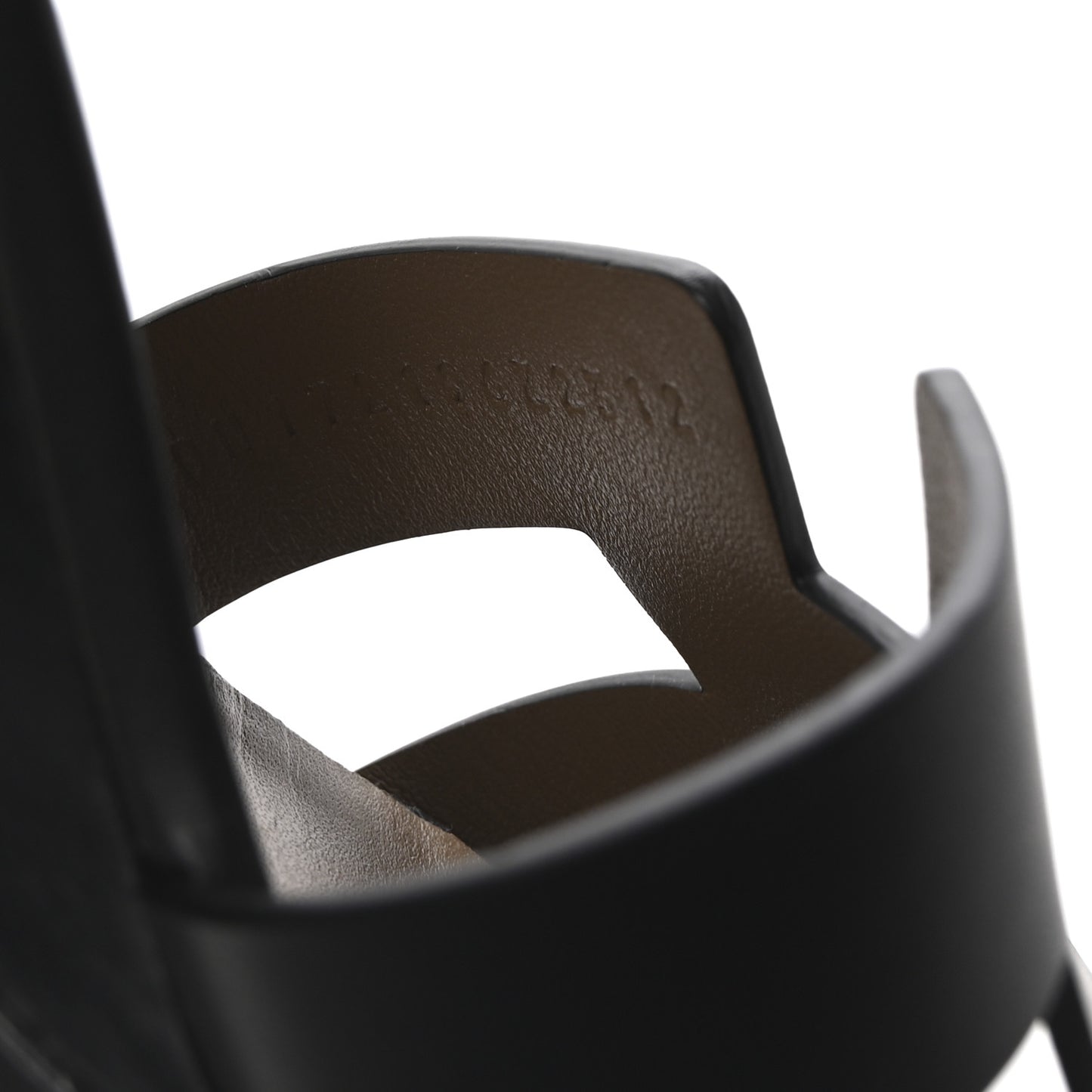 Calfskin Legend Wedge Sandals 38.5 Black