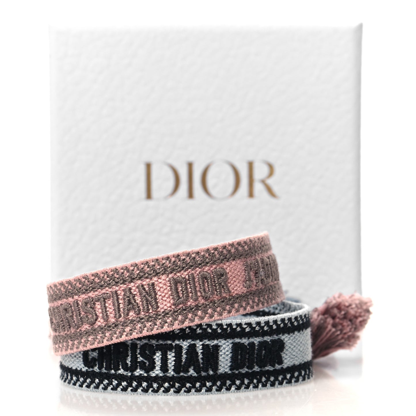 Woven Cotton J'Adior Friendship Bracelet Set Blue Pink