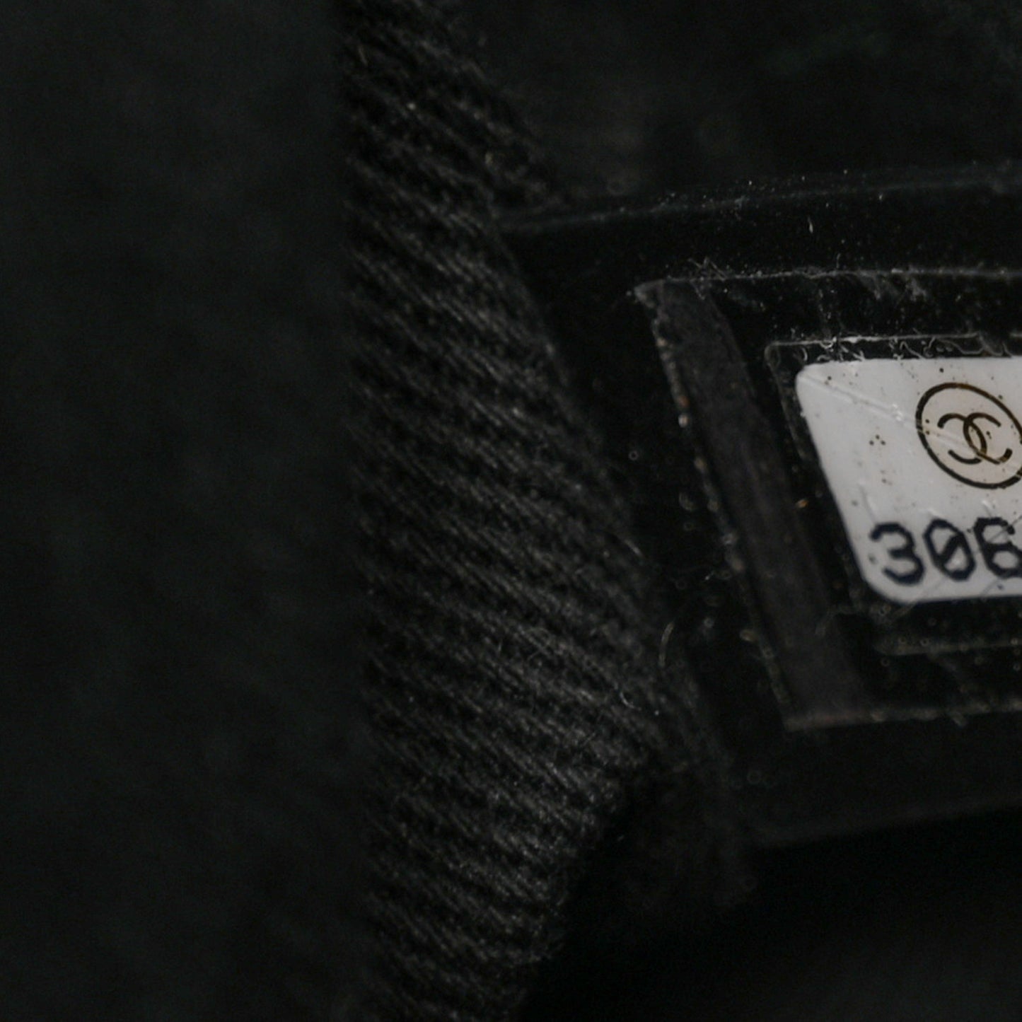 Grained Calfskin Stitched Flap Black