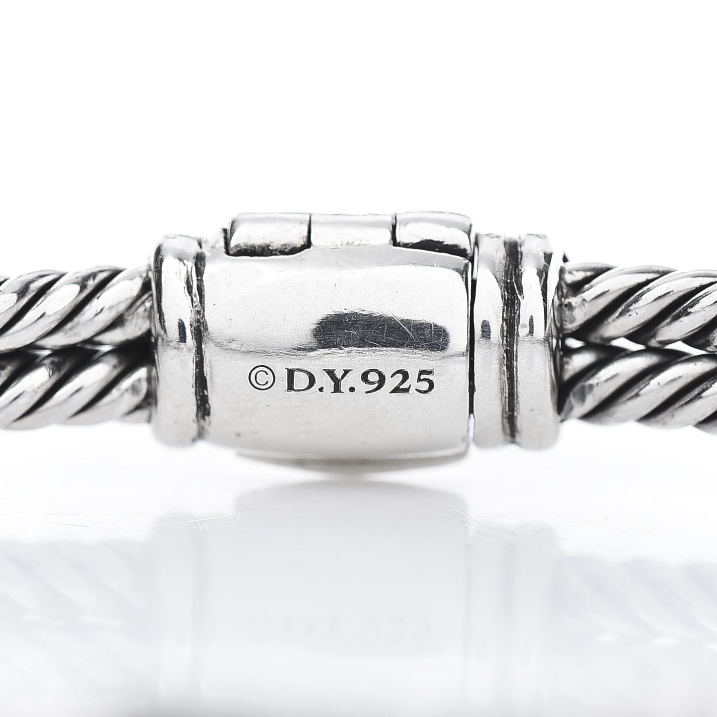 Sterling Silver Black Diamond 7mm Petite Mini Loop Bracelet