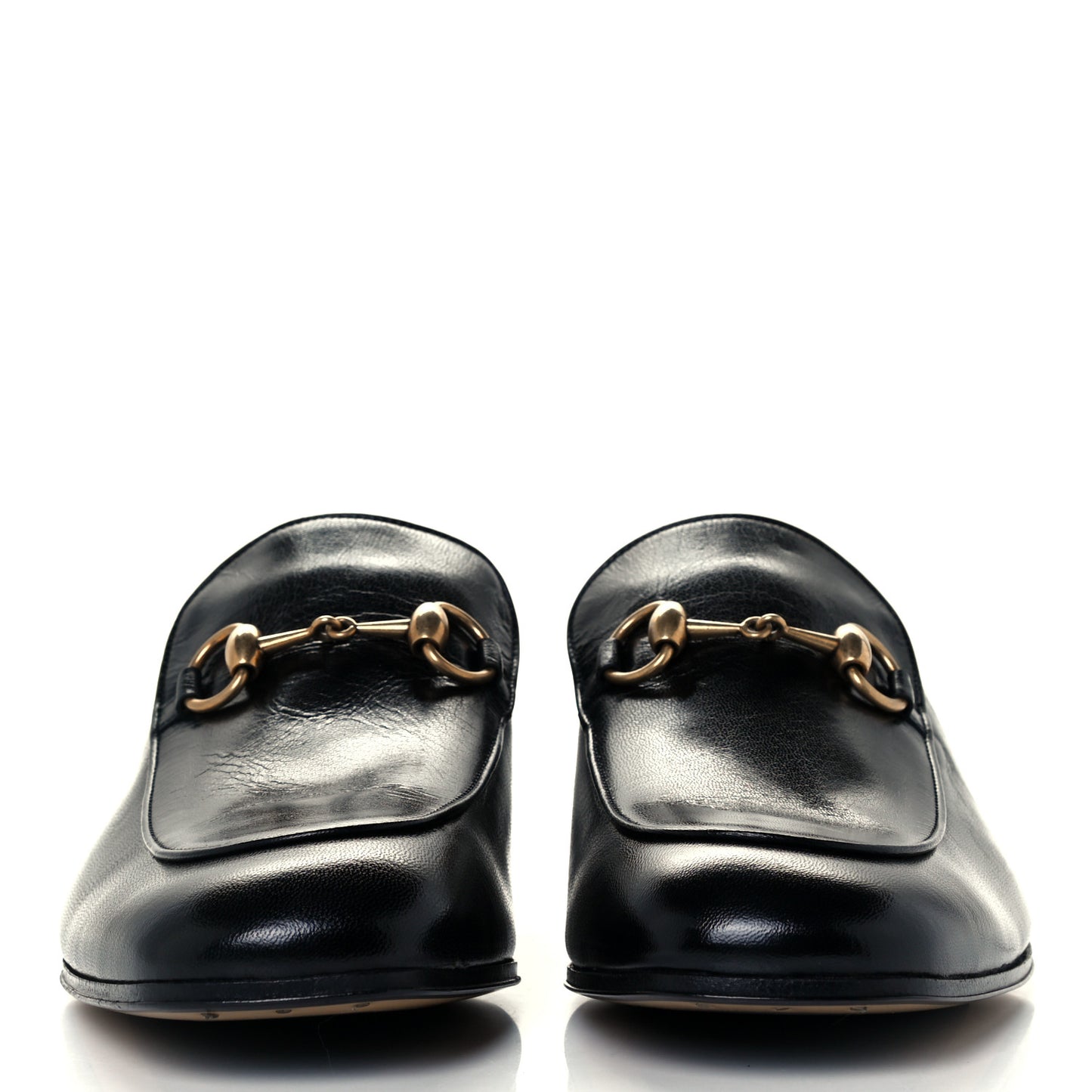 Goatskin Mens Horsebit Loafers 8.5 Black