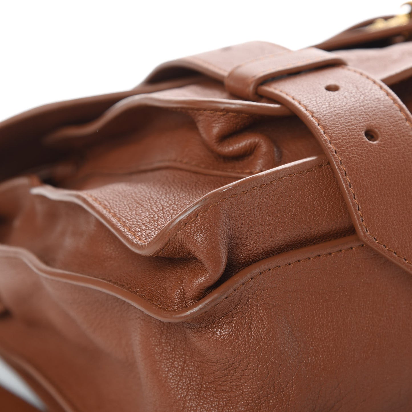 Lambskin Medium PS1 Satchel Saddle