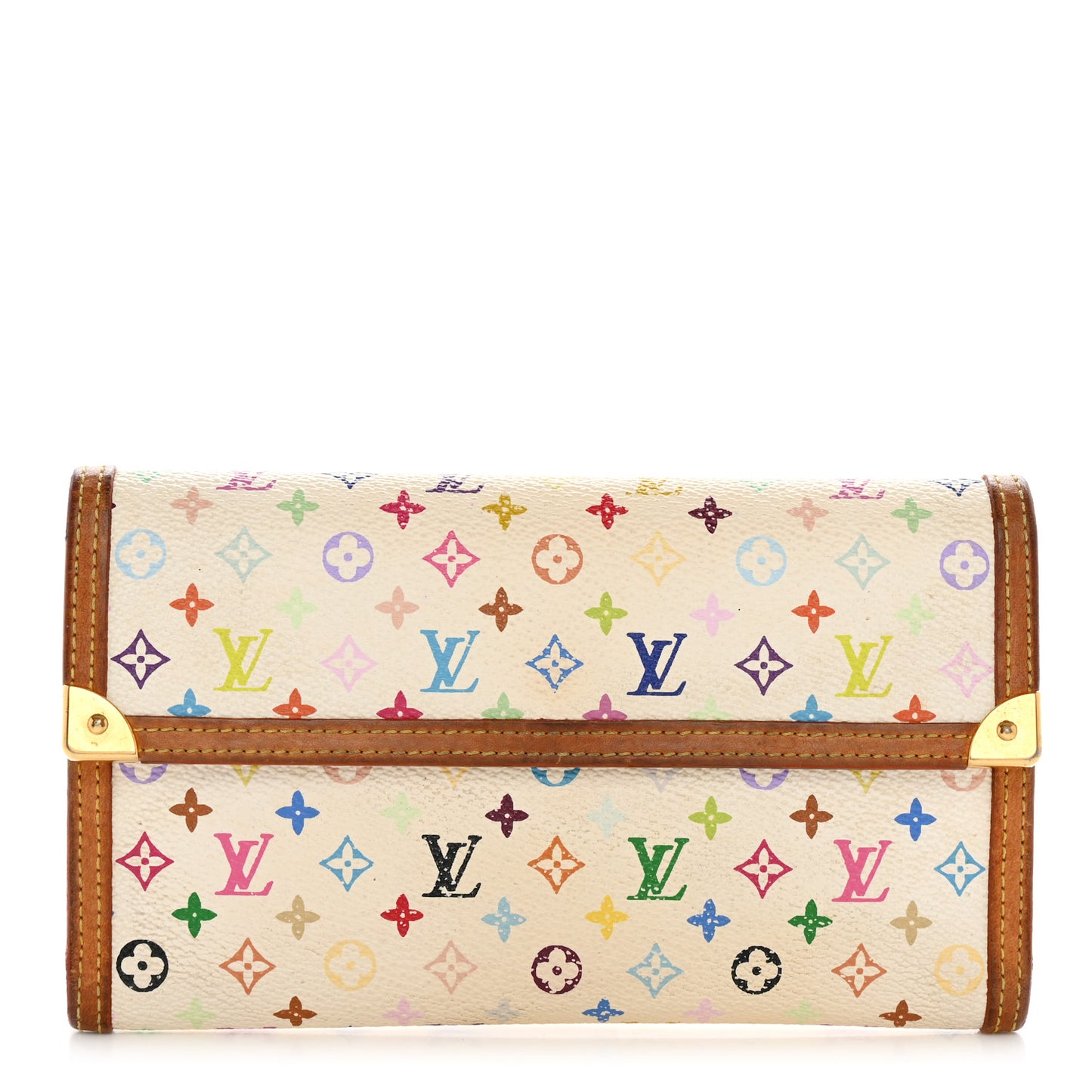 Monogram Multicolor Porte Tresor International Wallet White
