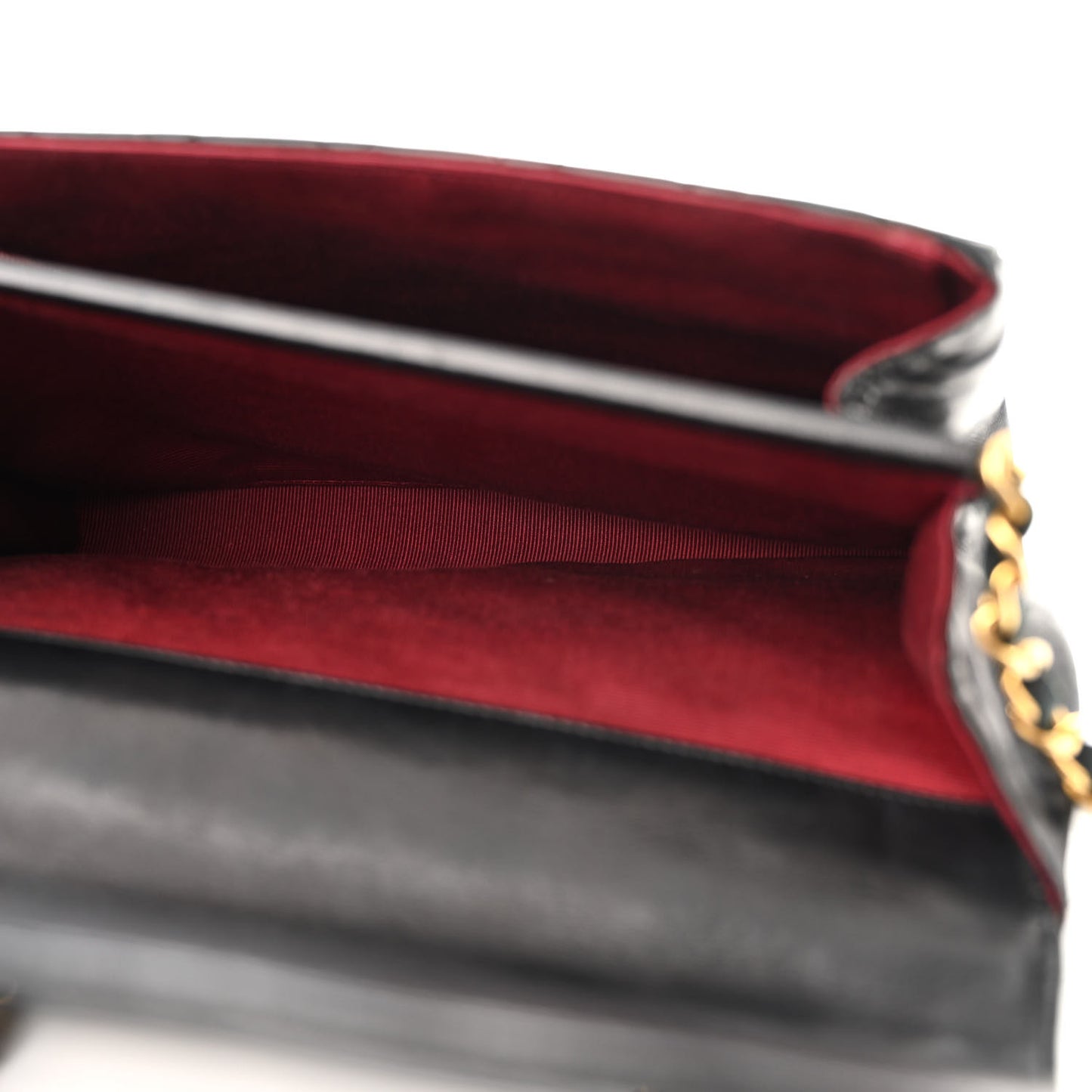 Lambskin Quilted Medium Single Flap Black