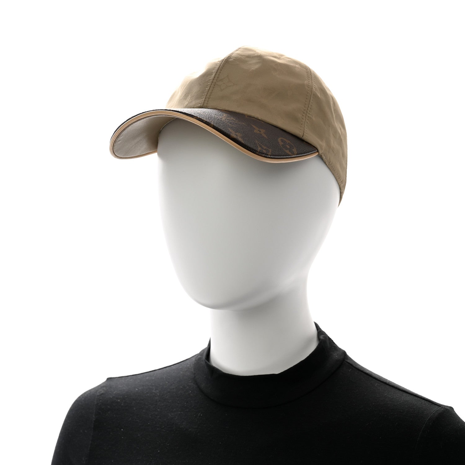 Louis Vuitton Monogram Polyester Silk LV Get Ready Cap M Beige 2 of 9