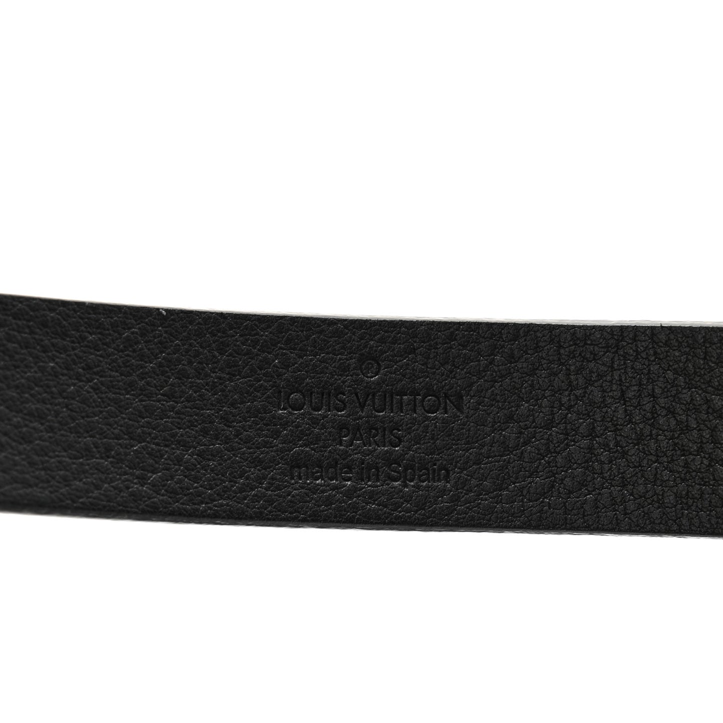 Calfskin Embossed LV Initiales 20mm Belt 75 30 Black