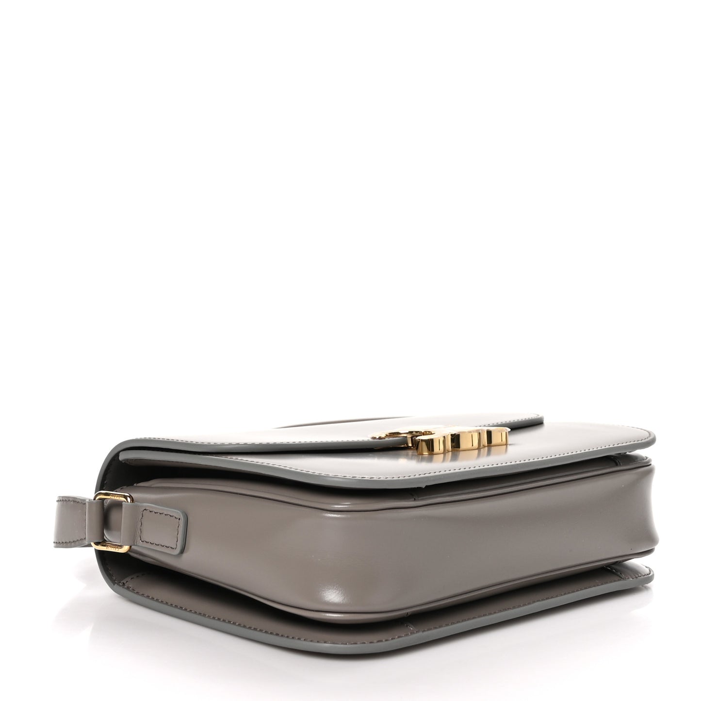 Shiny Calfskin Medium Triomphe Pebble