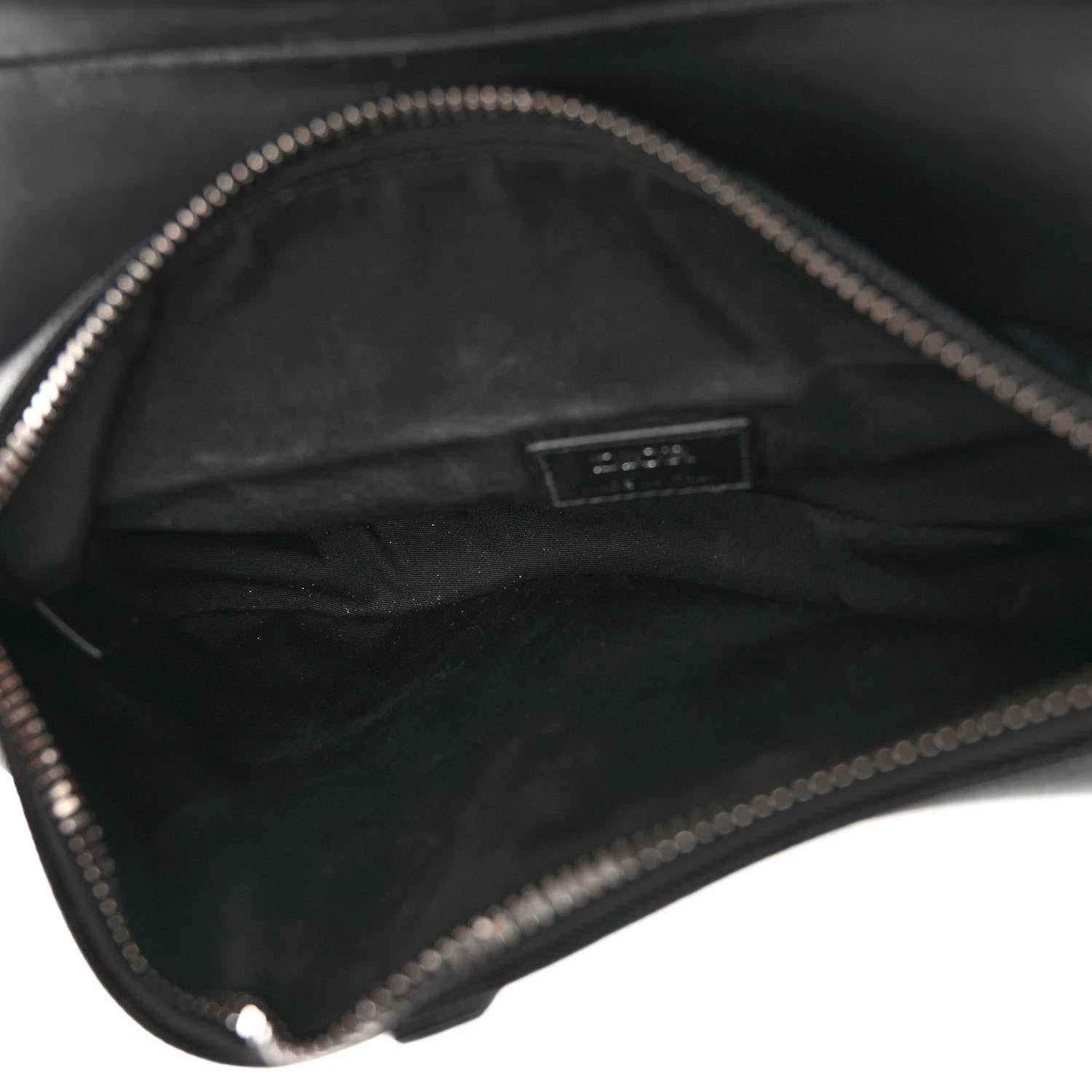 Christian Dior Coated Canvas CD Diamond Printed Mens Saddle Bag Black 5 of 10