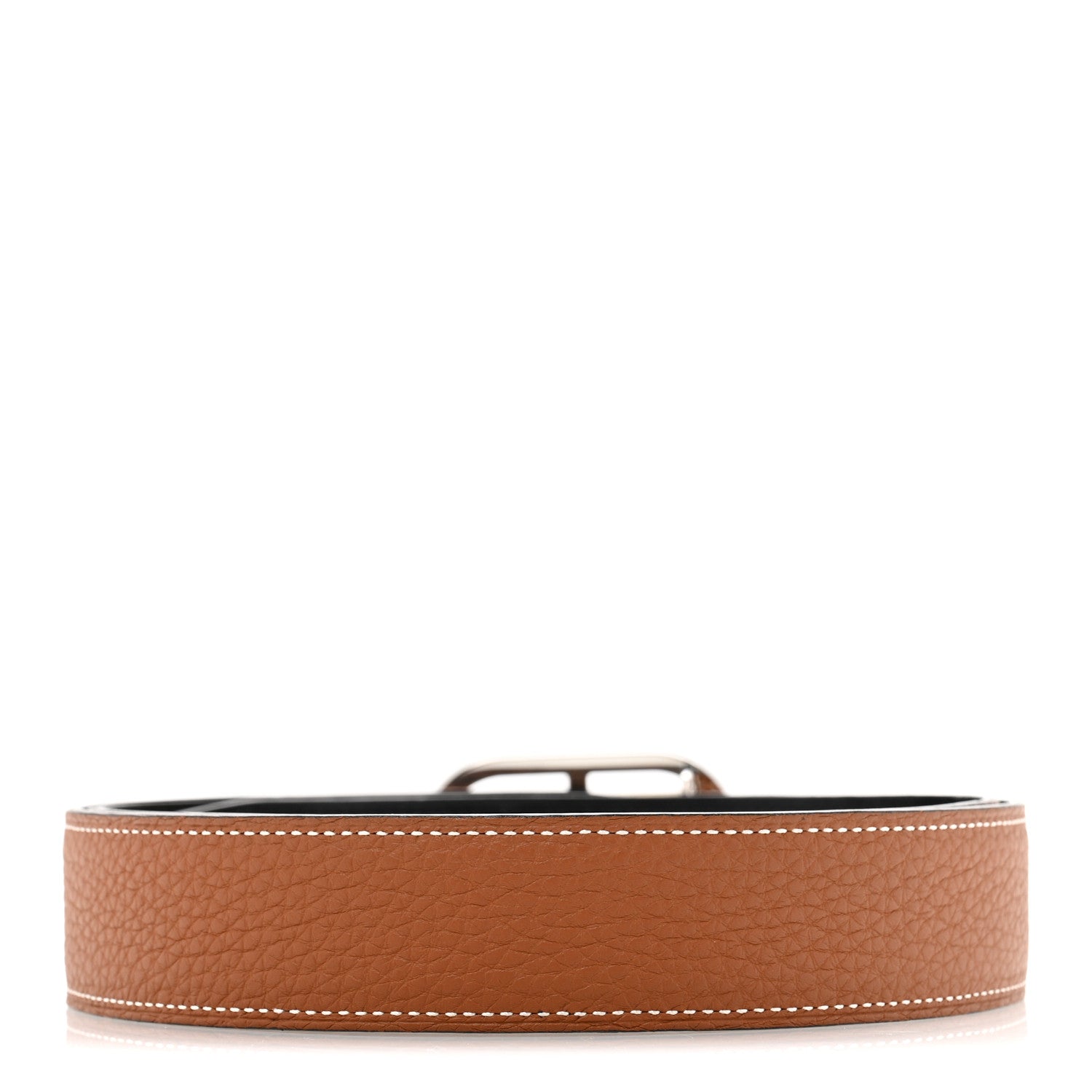 Hermes Togo Box 32mm Maillon H Belt 90 Gold Black 2 of 7