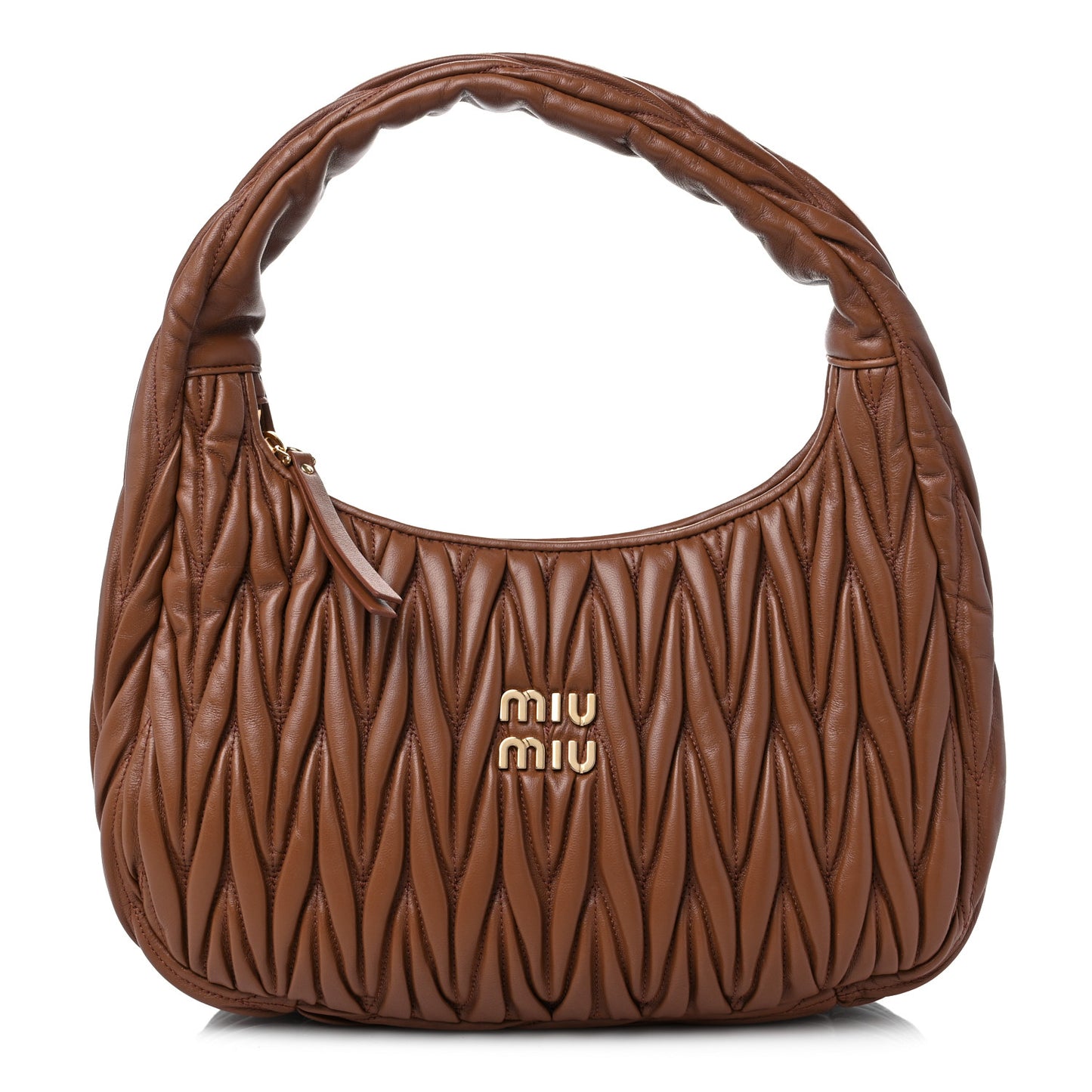 Nappa Matelasse Wander Large Hobo Cognac