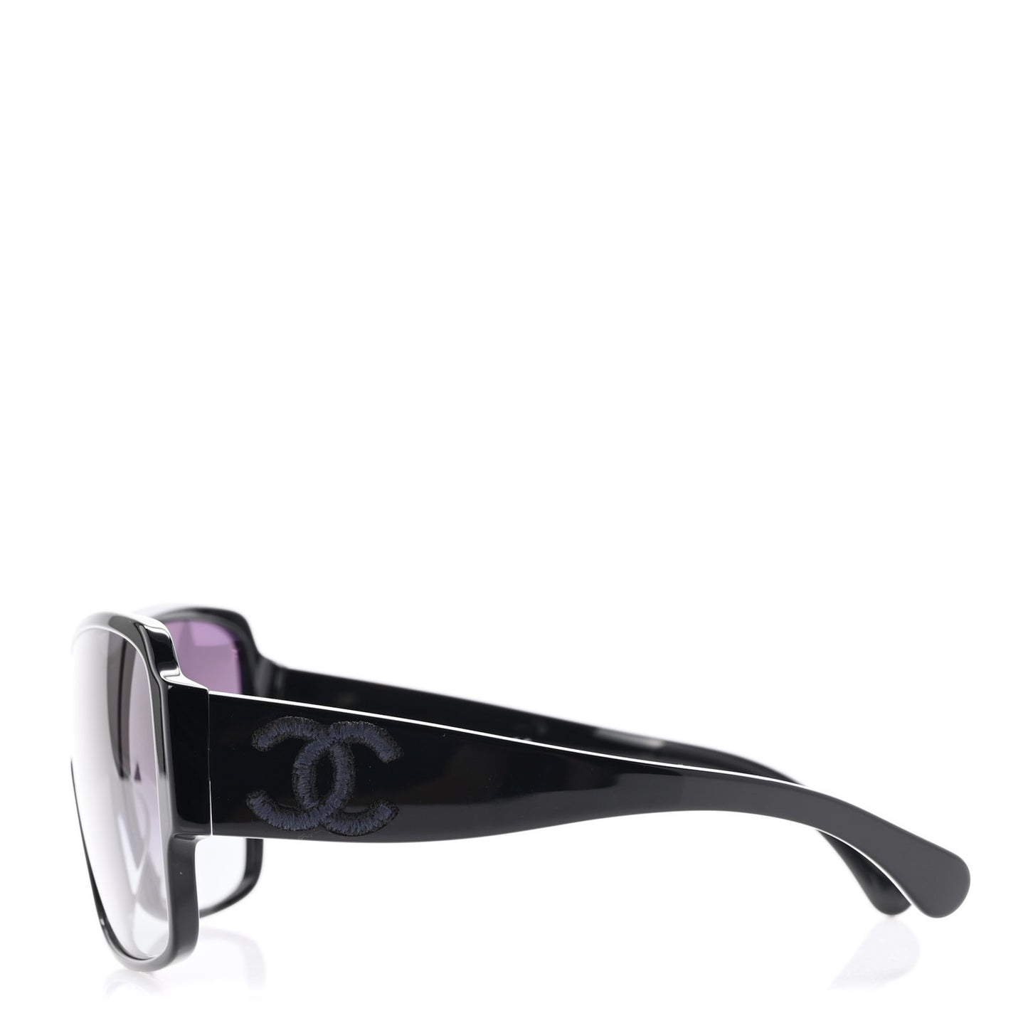 Acetate Shield Sunglasses 5449-A Black