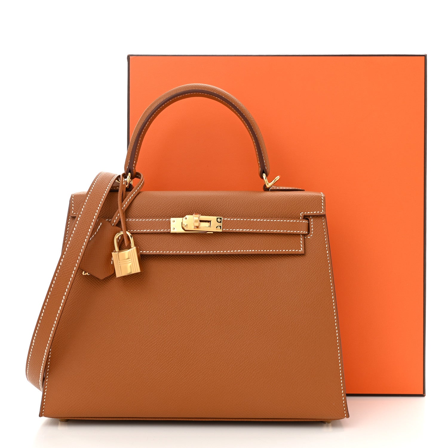 Hermes Epsom Kelly Sellier 25 Gold 11 of 11