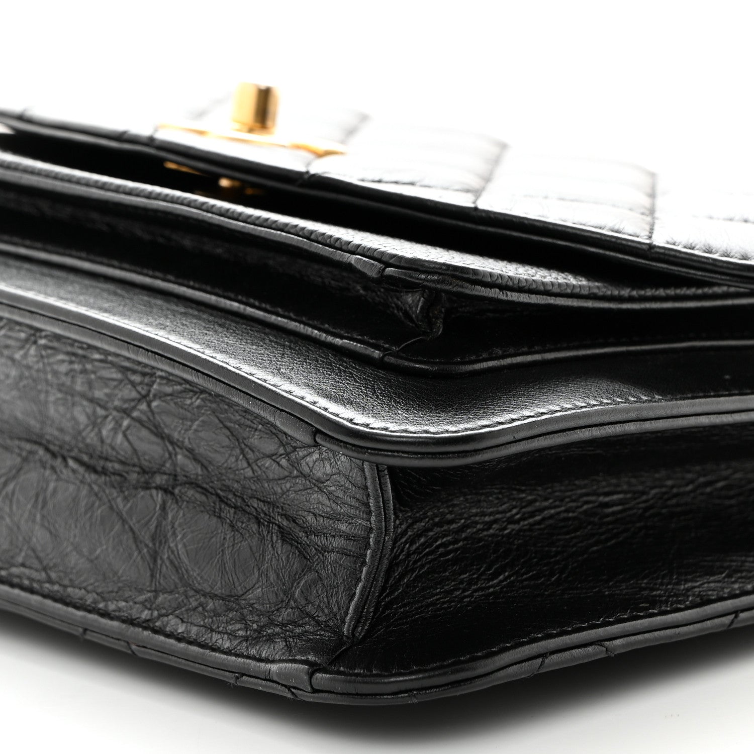 Chanel Calfskin Caviar Quilted Chain Handle Flap Black 10 of 10