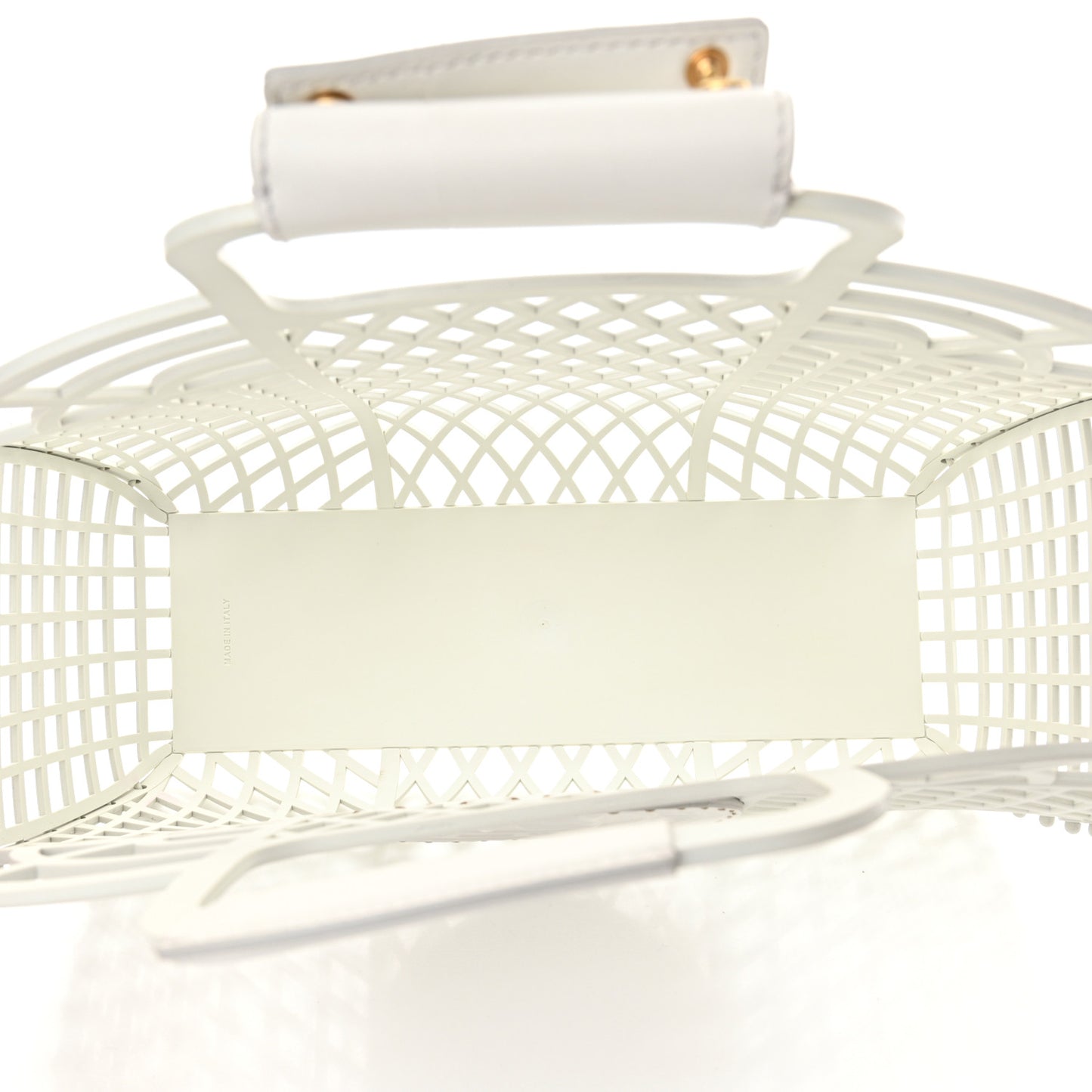 Recycled Plastic Vitello Liberty Matte Medium Fendi Basket White Ice