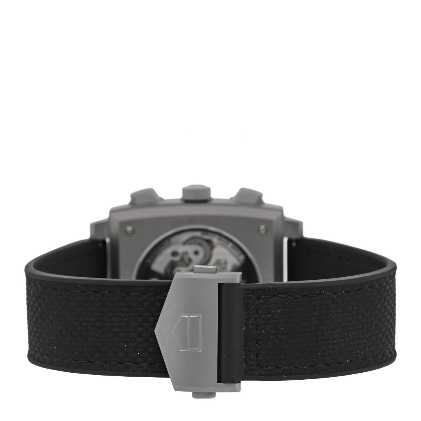 Titanium Rubber 39mm Monaco Automatic Watch Black CBL2183