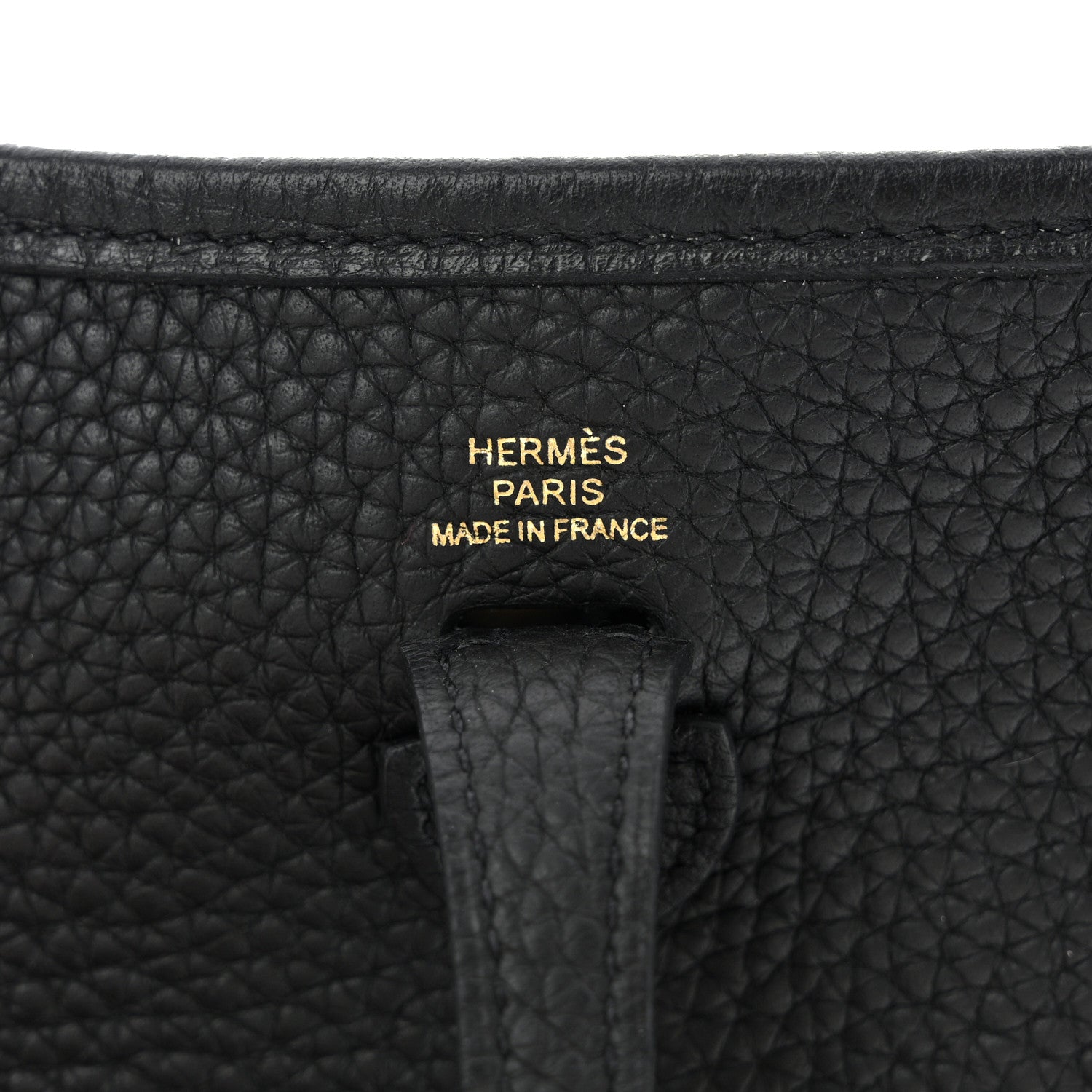 Hermes Taurillon Clemence Evelyne TPM Black 6 of 11