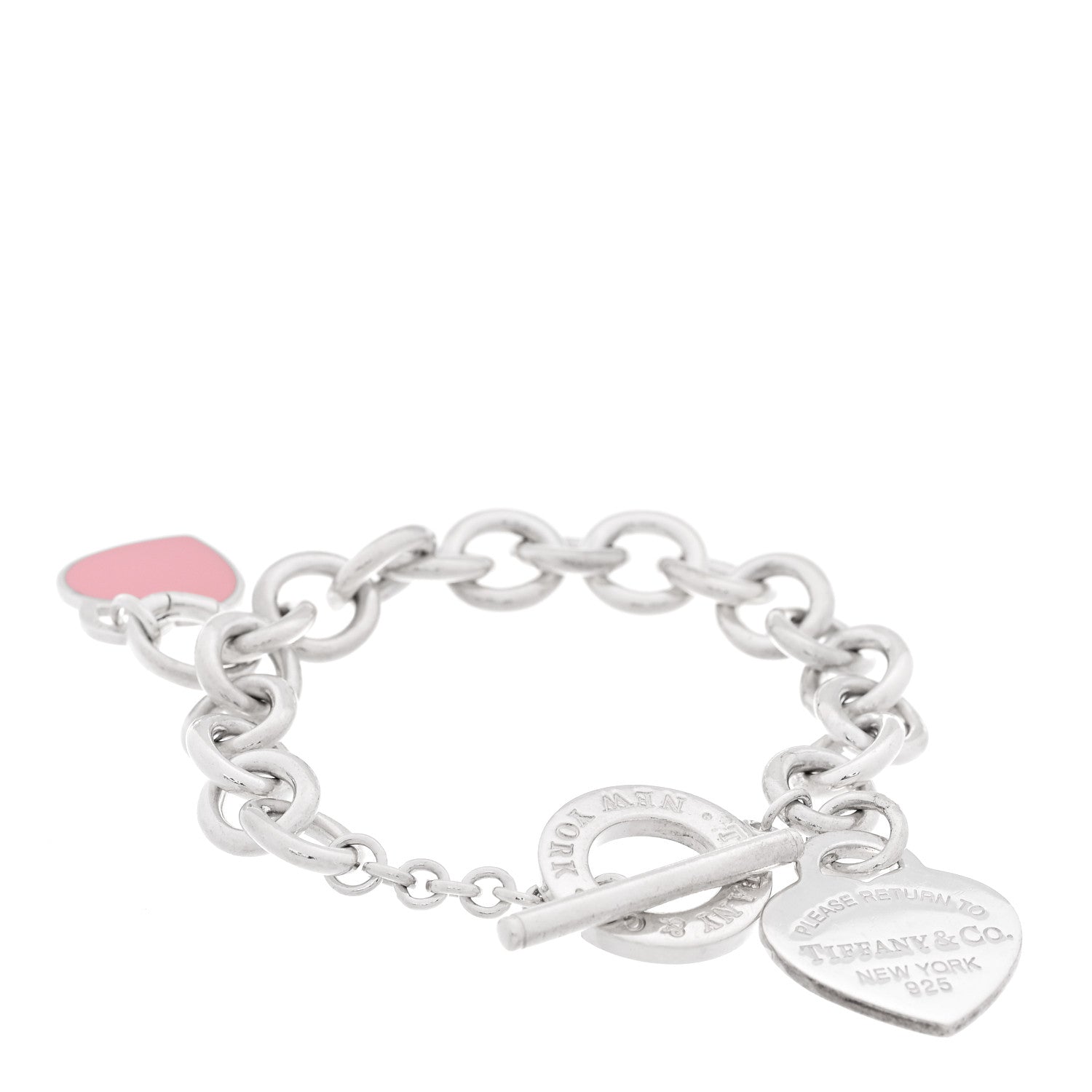 Tiffany Sterling Silver Enamel Return To Tiffany Heart Tag Charms