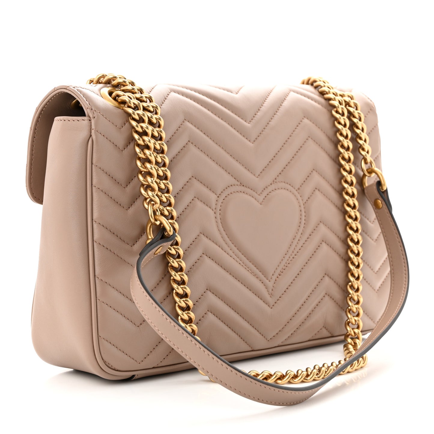 Calfskin Matelasse Medium GG Marmont Shoulder Bag Porcelain Rose