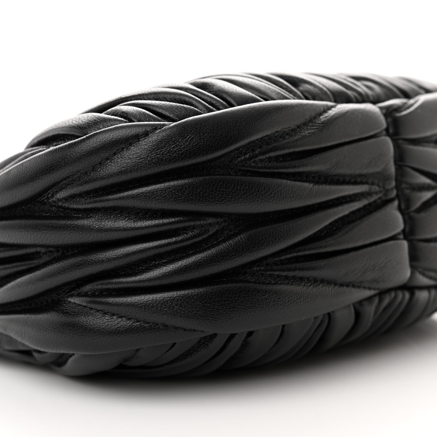 Miu Miu Nappa Matelasse Mini Wander Hobo Black 9 of 10