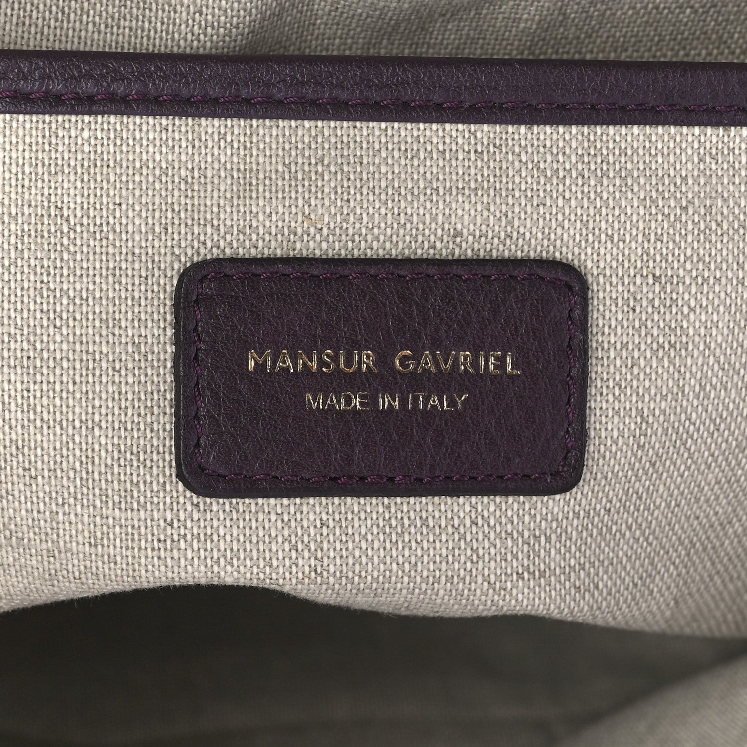 Mansur Gavriel Calfskin Pleated Balloon Bag Eggplant 6 of 11
