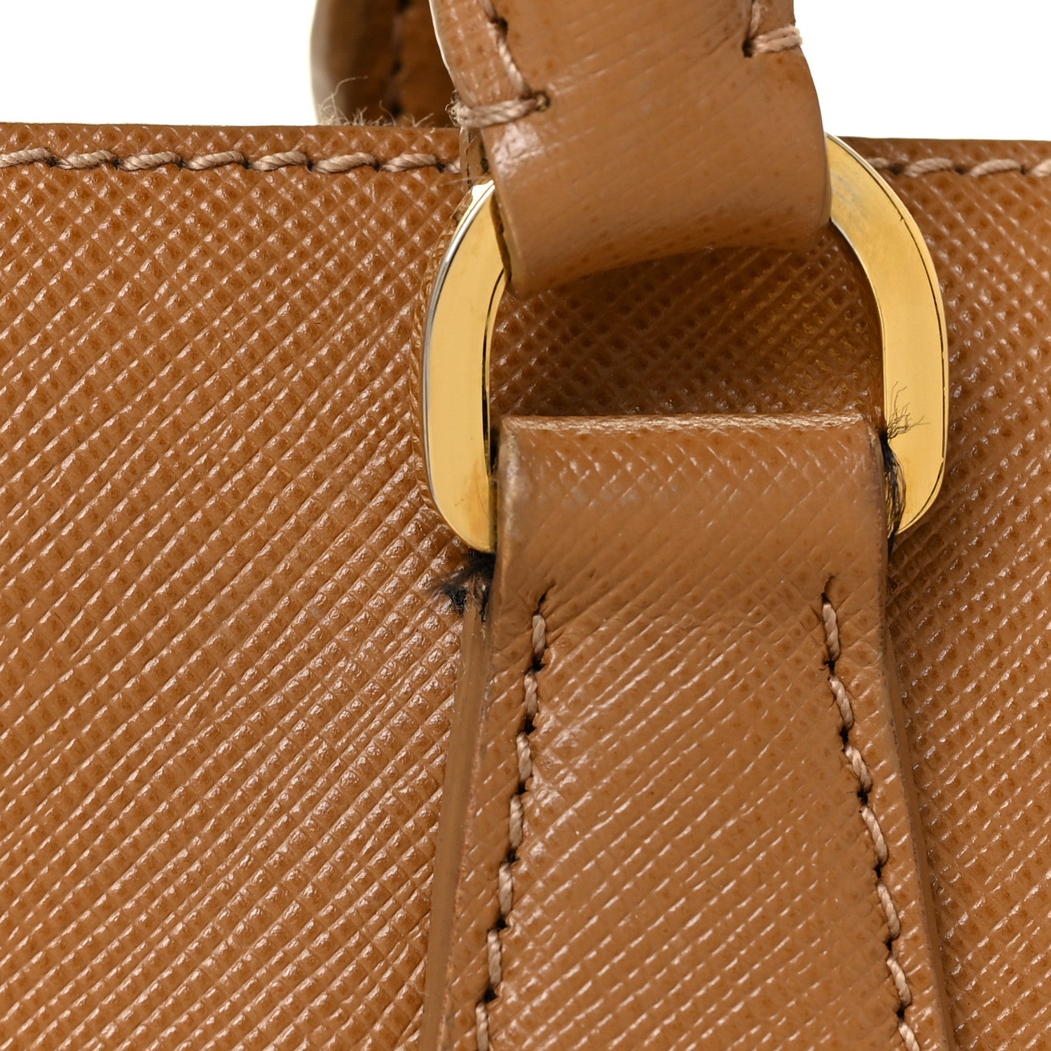 Prada Saffiano Large Galleria Double Zip Tote Caramel 18 of 32