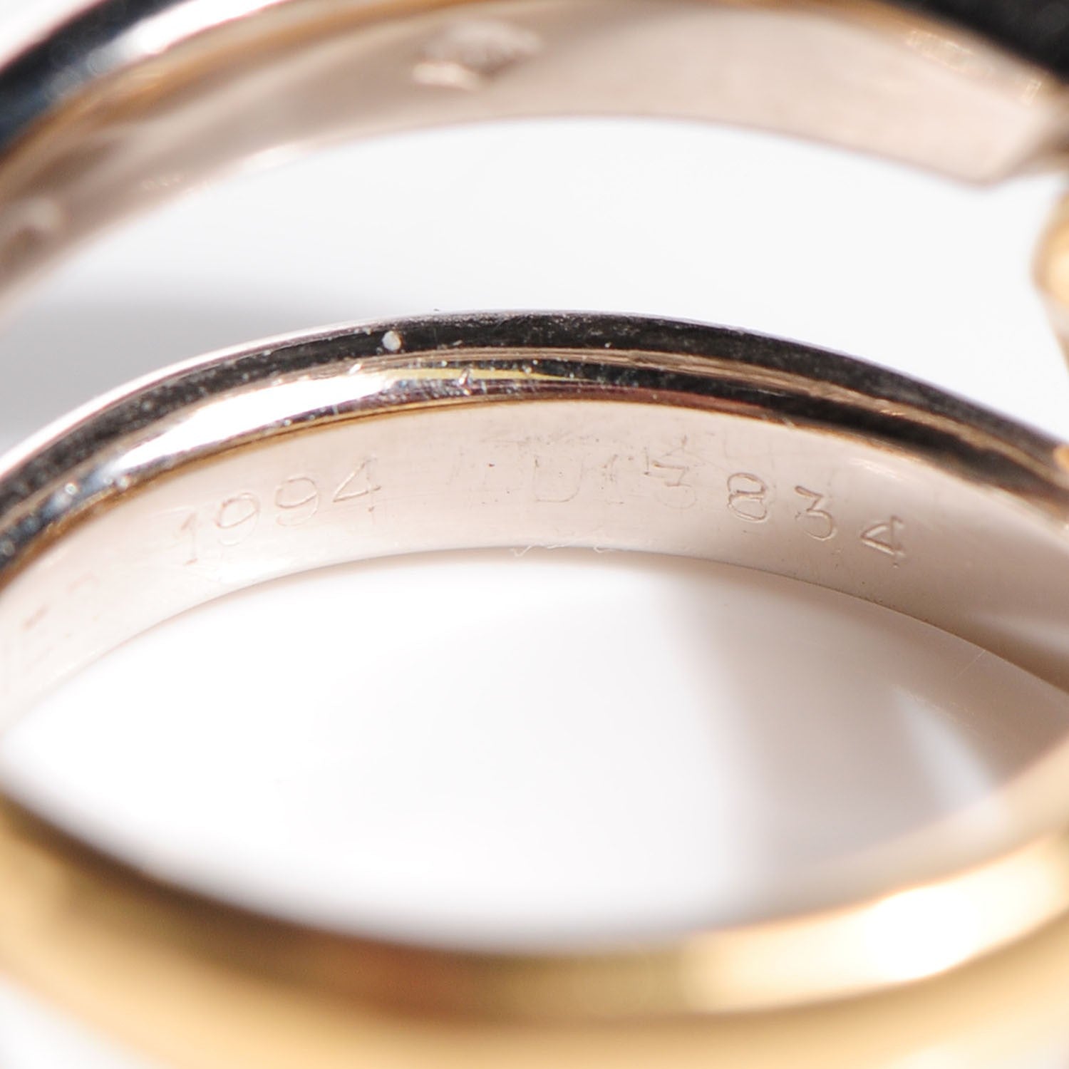 Cartier 18K Yellow White Gold White Gold Toi et Moi Ring 52 6 9 of 10