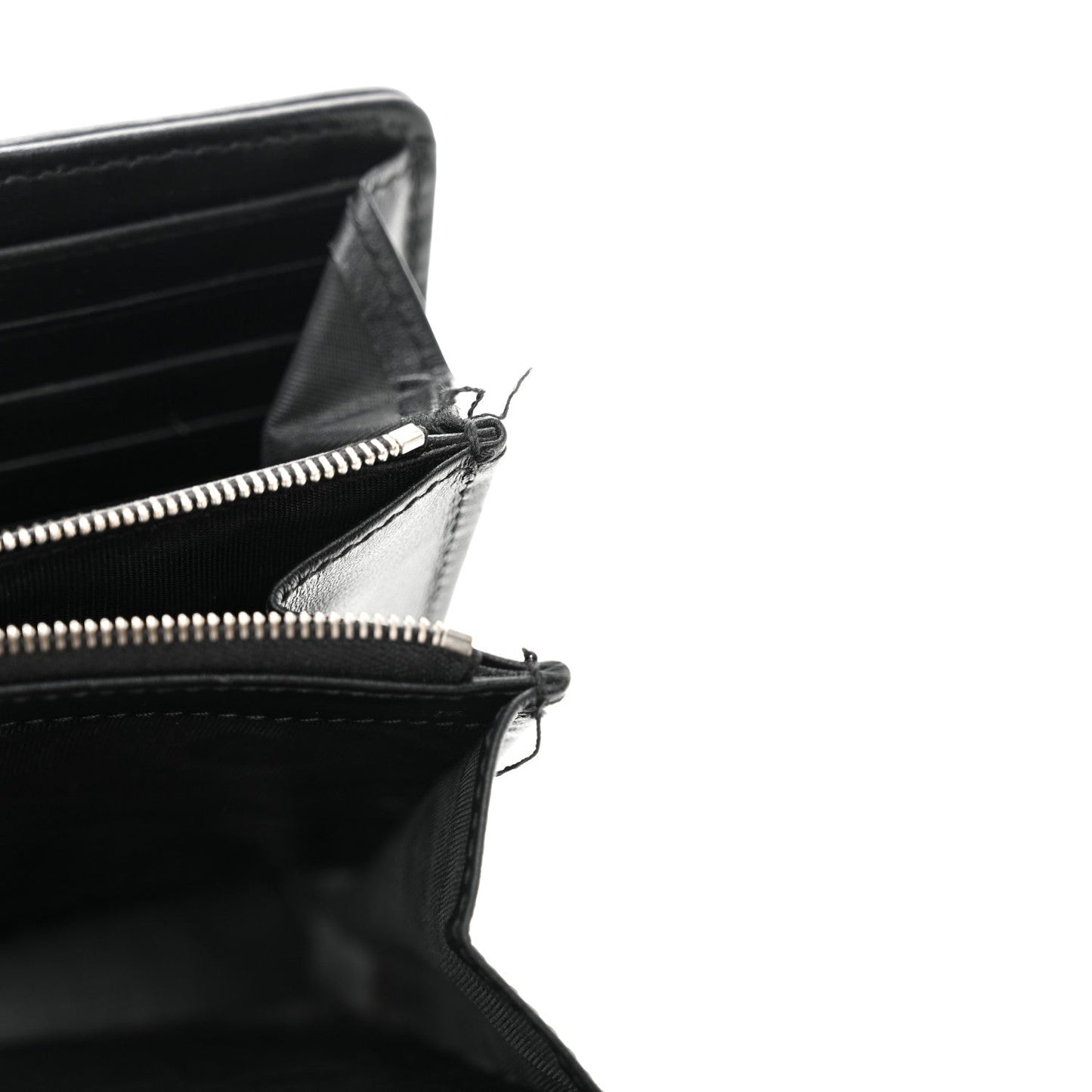 Calfskin Matelasse Aria GG Marmont Chain Wallet Black