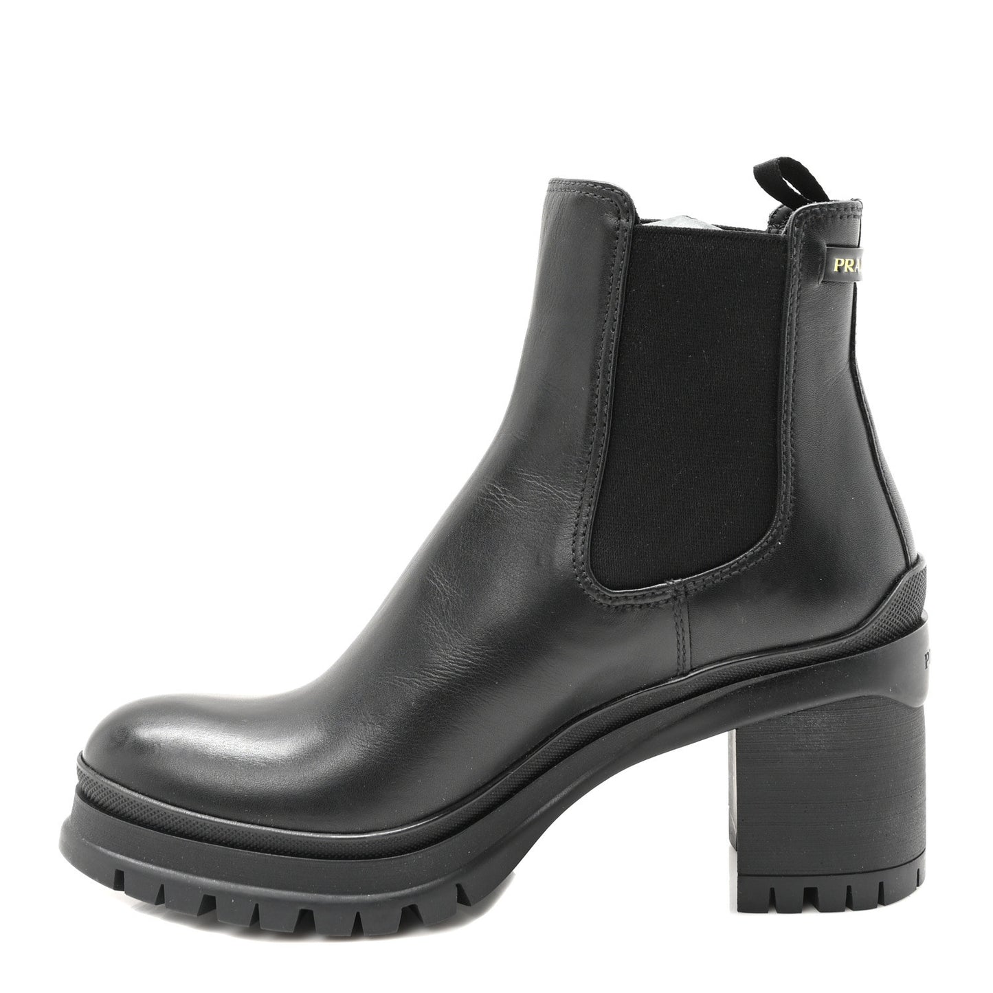Vitello Montana Lug Sole Chelsea 55mm Boots 39 Black