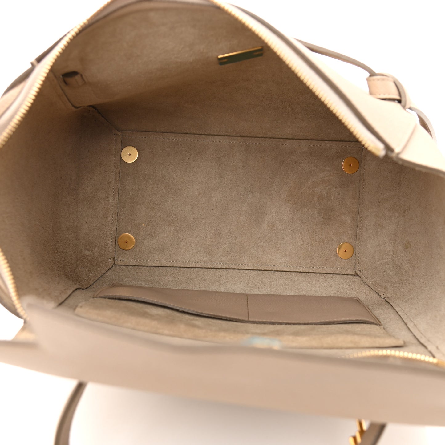 Grained Calfskin Mini Belt Bag Light Taupe