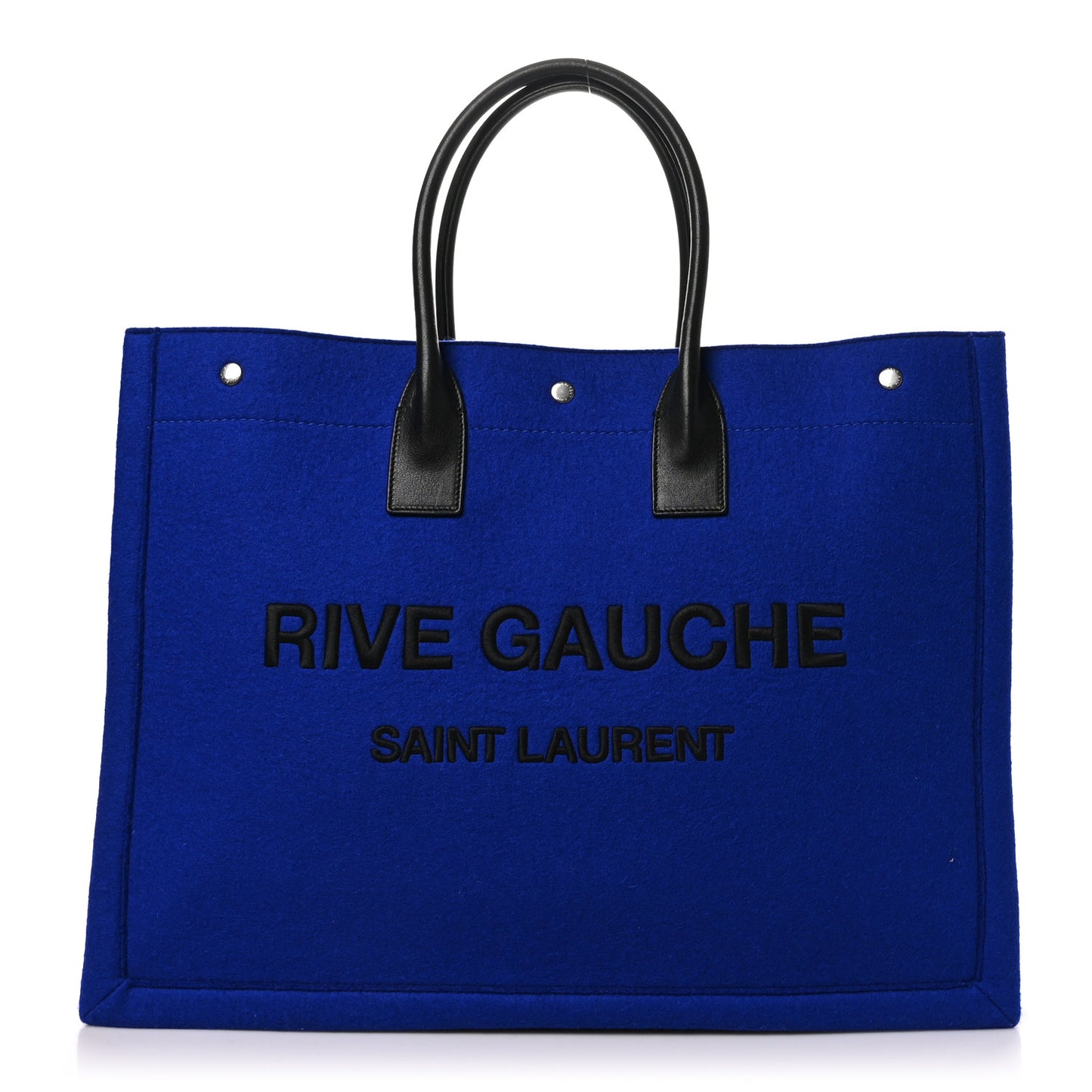 Wool Rive Gauche Tote Blue