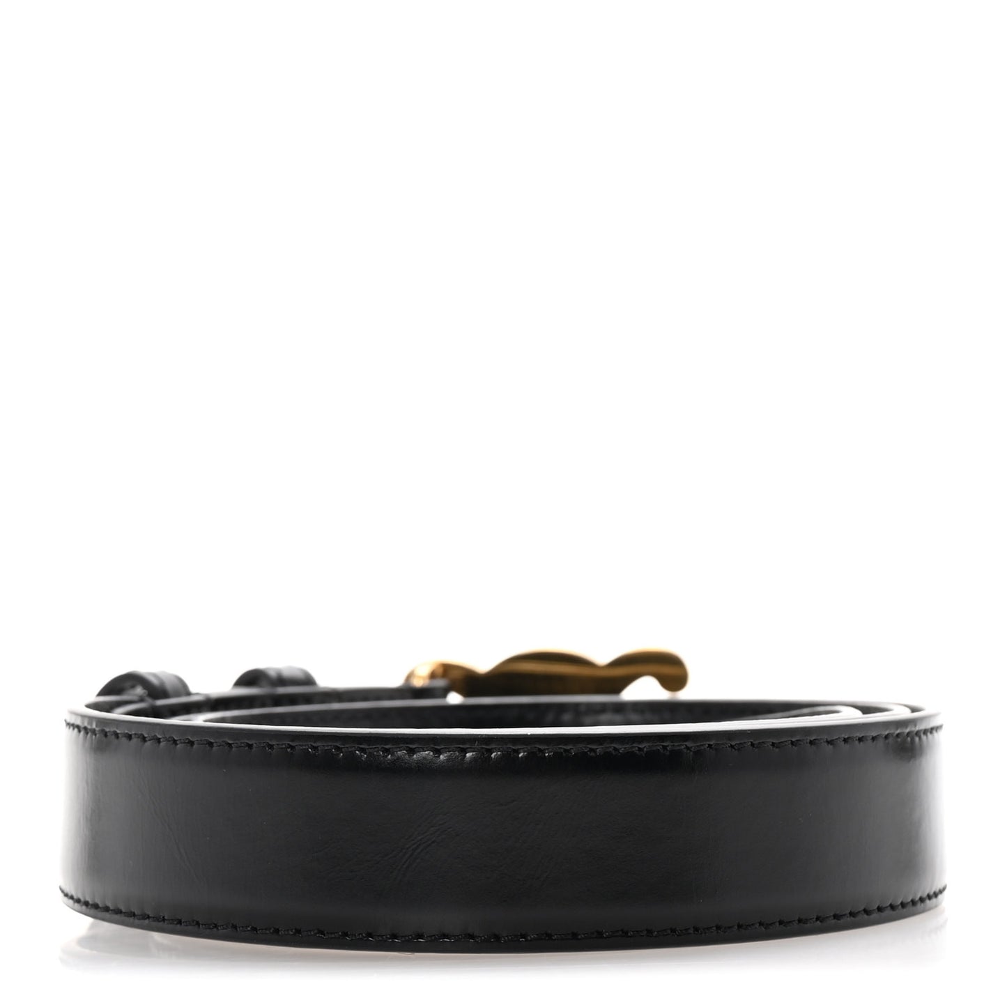 Taurillon Calfskin Medium Triomphe Belt 80 32 Black