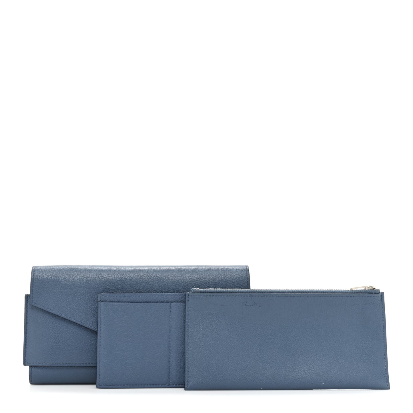 Evercolor Passant Long Wallet Bleu Brighton