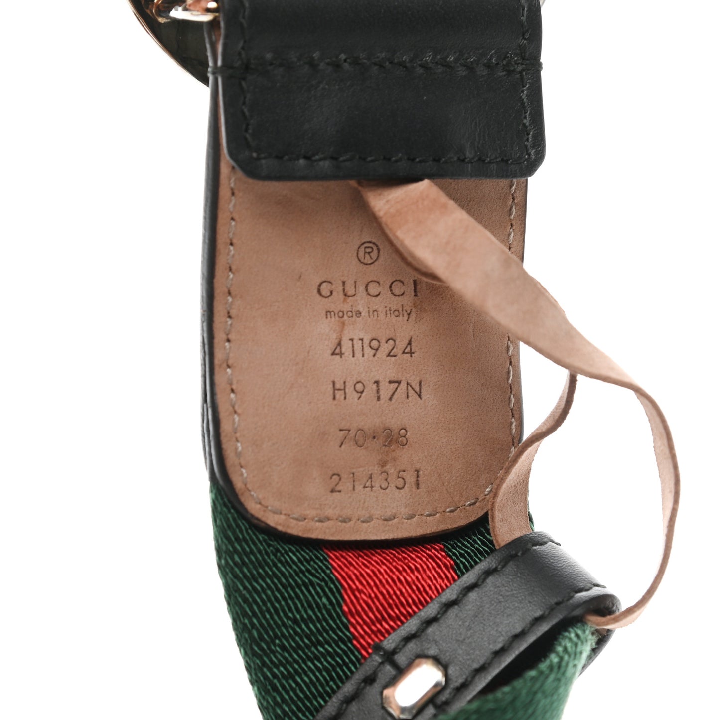 Canvas Web Interlocking G Belt 70 28 Black