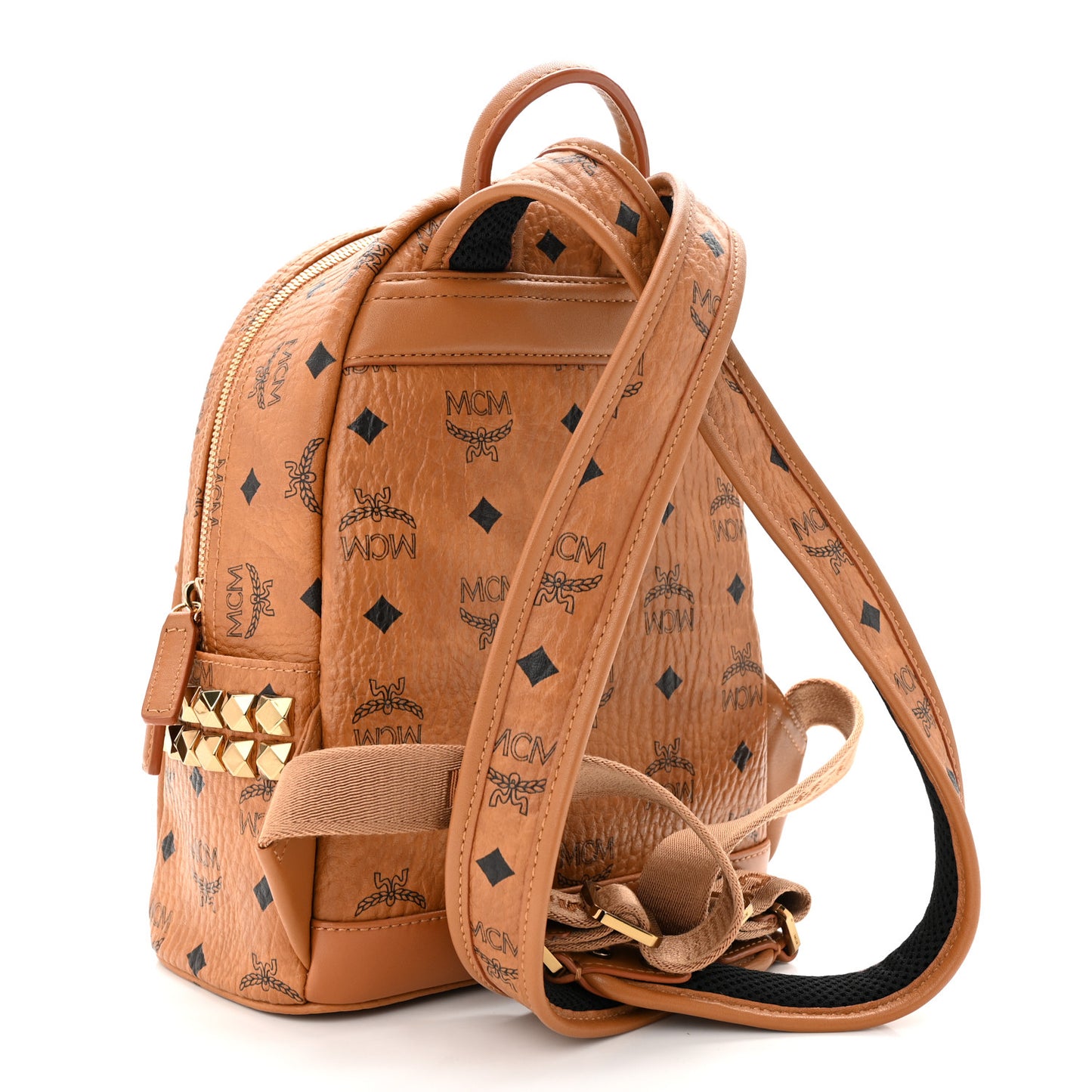 Visetos Side Stud Mini Stark Backpack Cognac