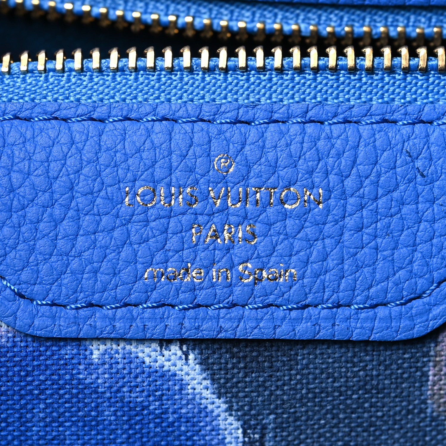 Louis Vuitton Monogram Articles de Voyage Ikat Neverfull MM Grand Blue 6 of 15