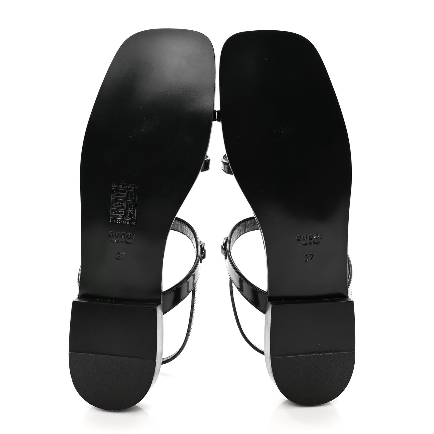 Calfskin Horsebit Divine Slingback Sandals 37 Black