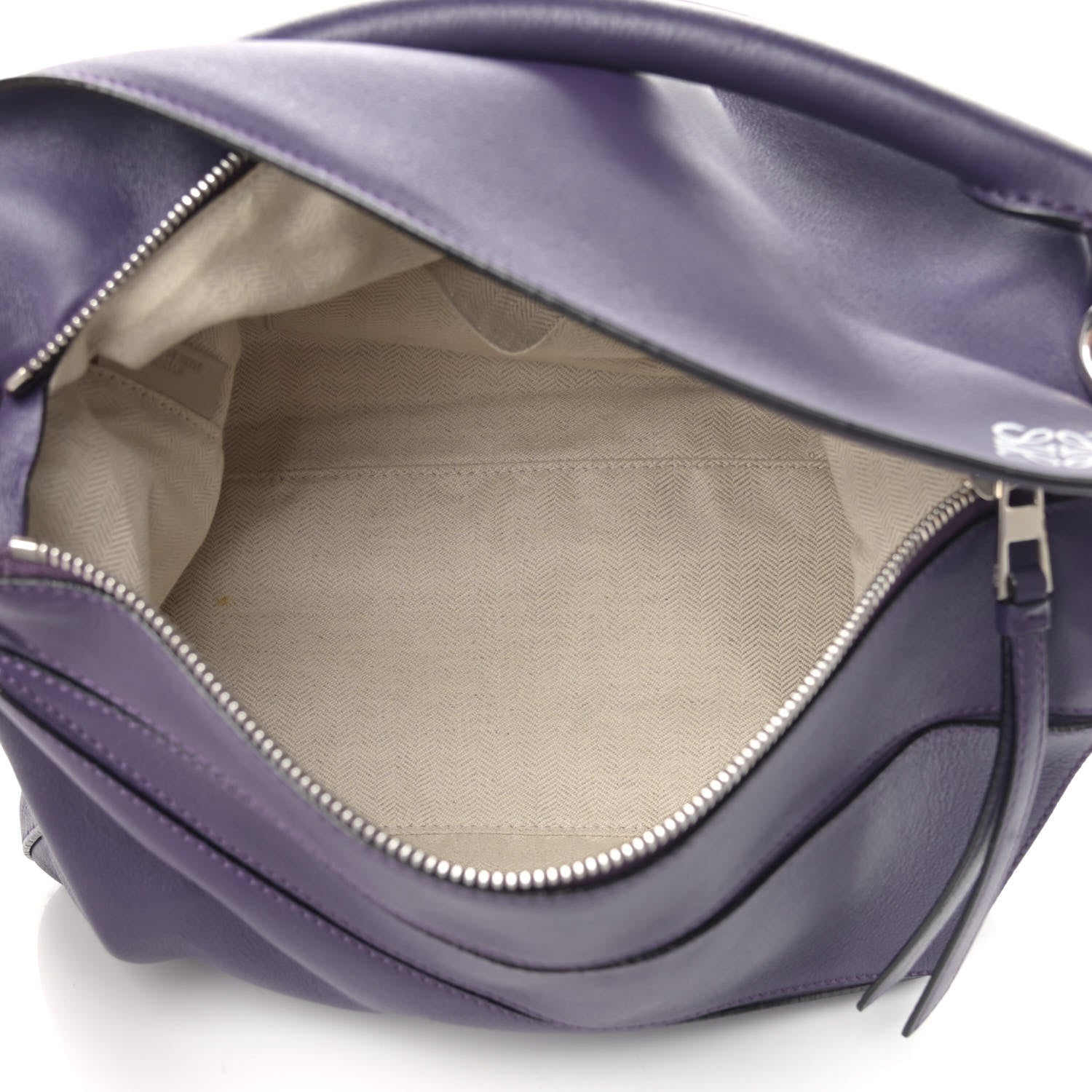 Loewe Calfskin Medium Puzzle Bag Purple 5 of 17