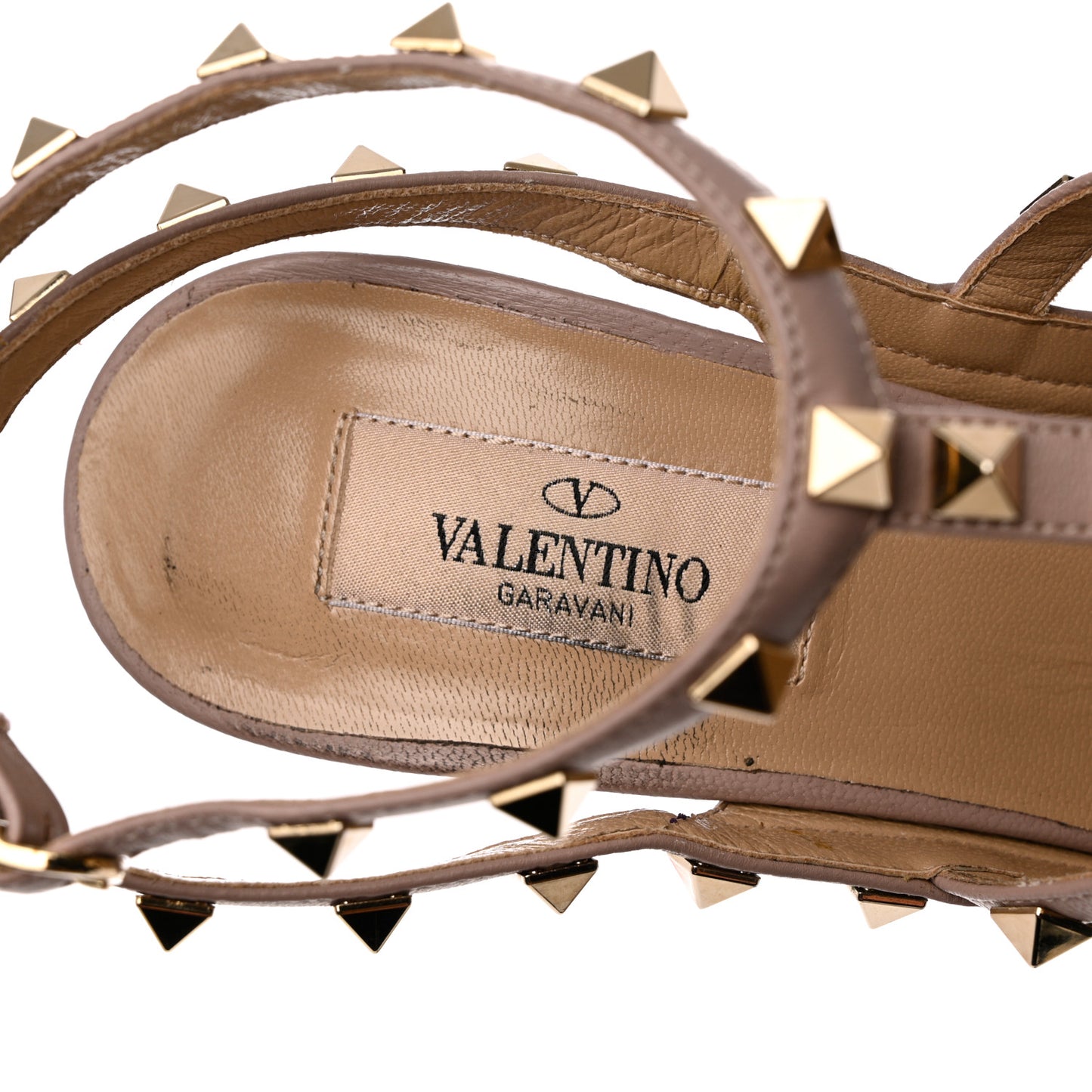 Patent Nappa Rockstud Ankle Strap 100mm Pumps 39.5 Purple Poudre