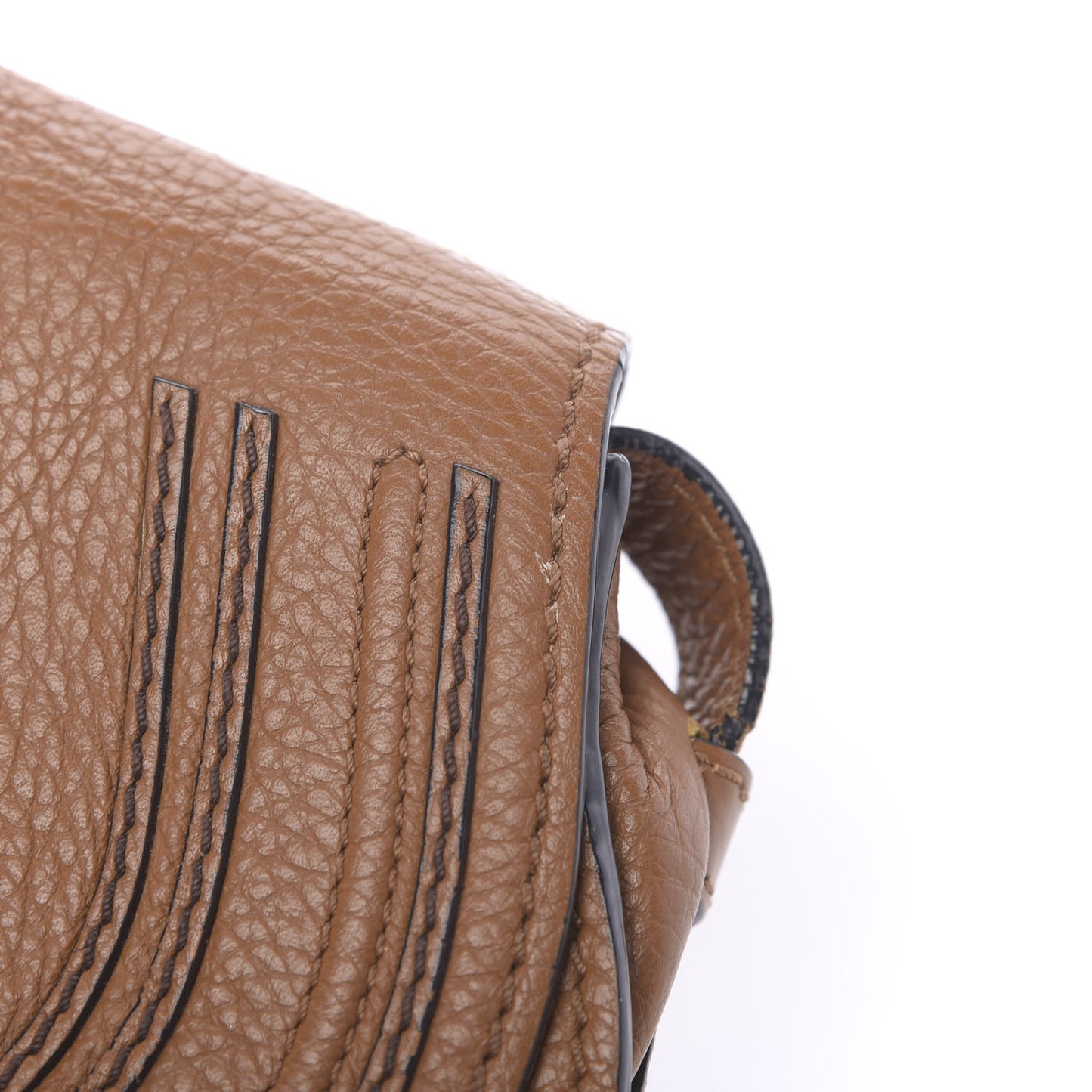 Calfskin Mini Marcie Round Crossbody Bag Tan