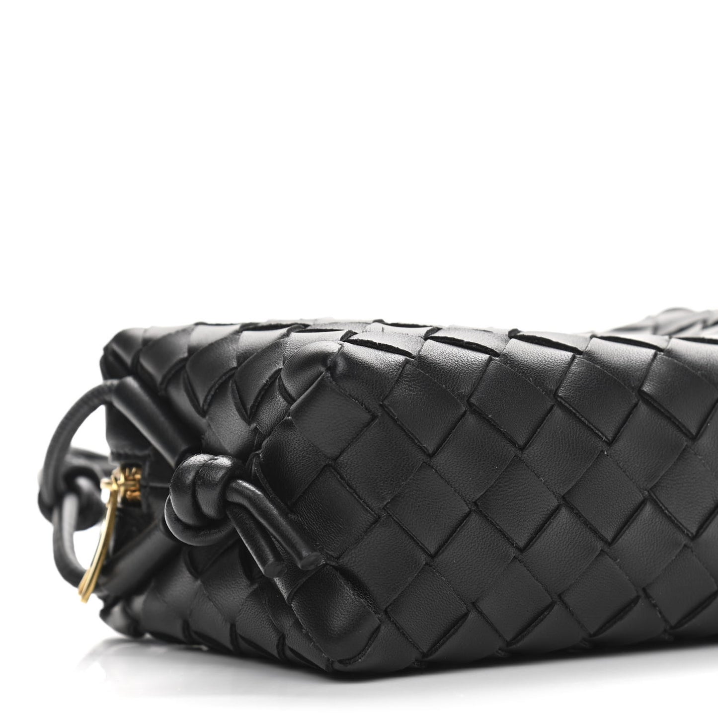 Nappa Intrecciato Mini Loop Camera Bag Black
