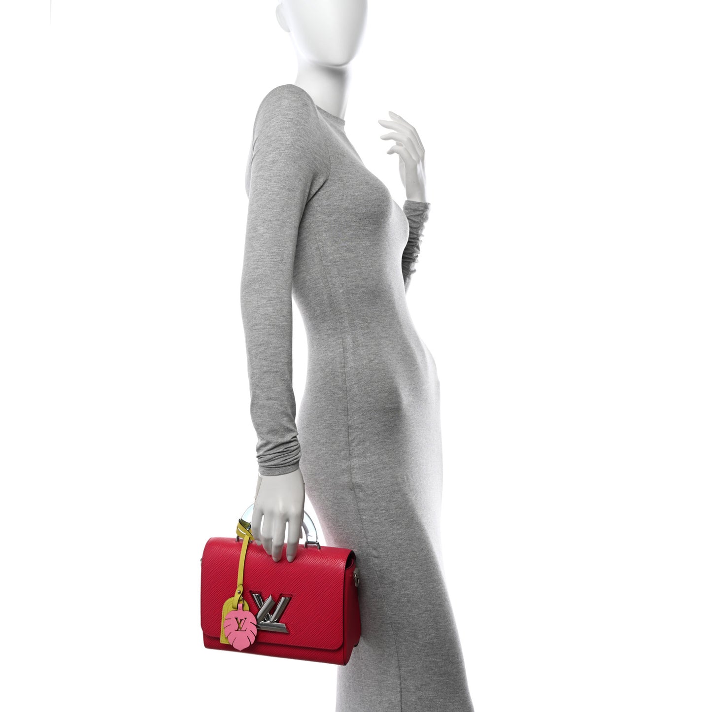 Epi Twist Short Handle Shoulder Bag Fuchsia
