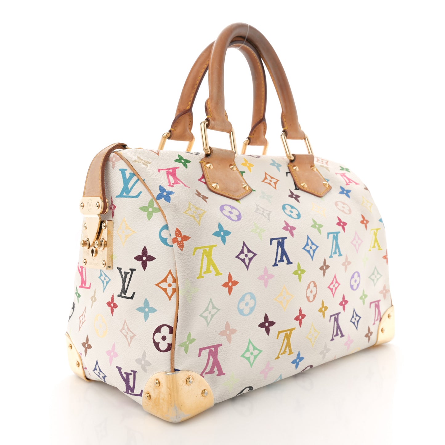 Monogram Multicolor Speedy 30 White