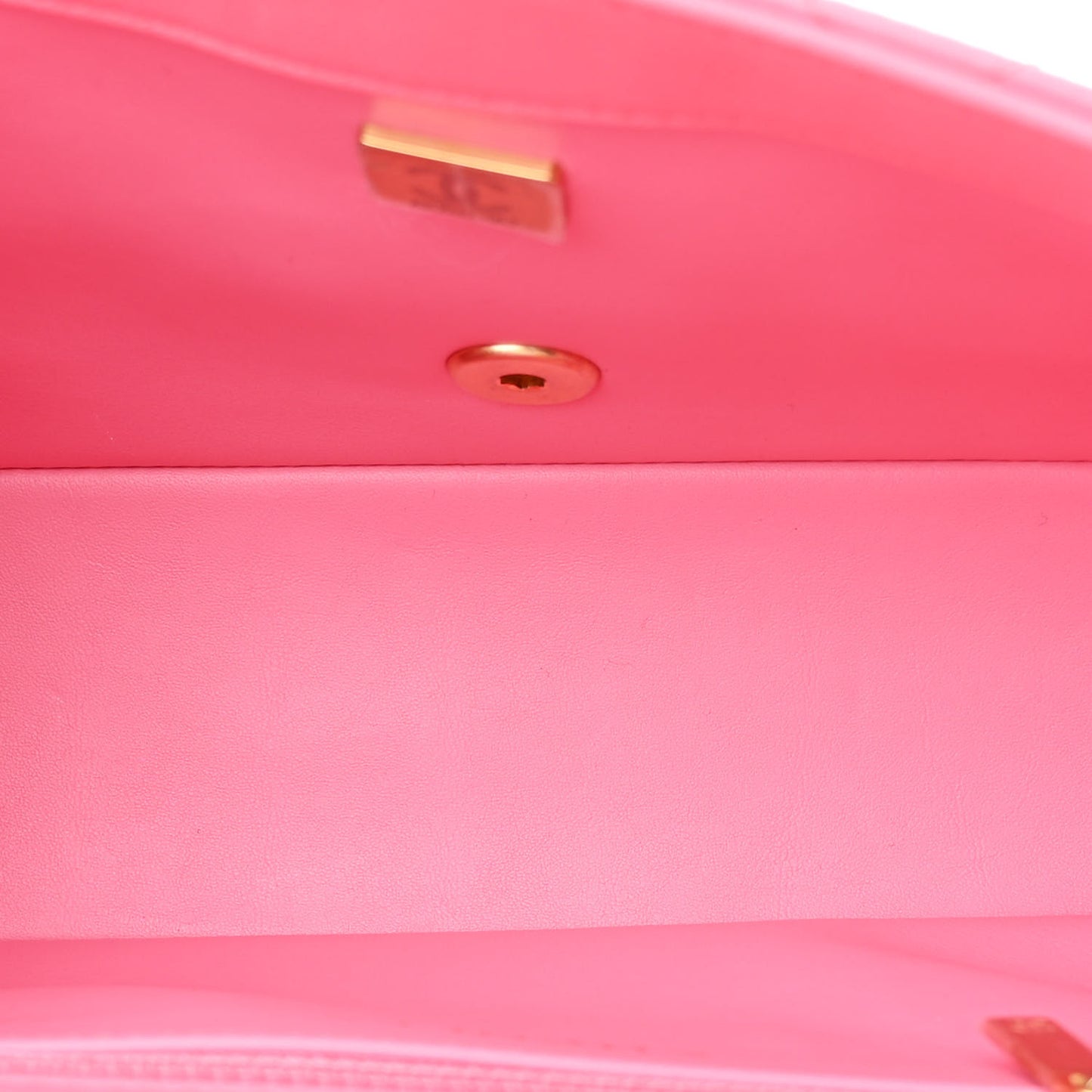 Lambskin Quilted Chaine Lettre Flap Pink