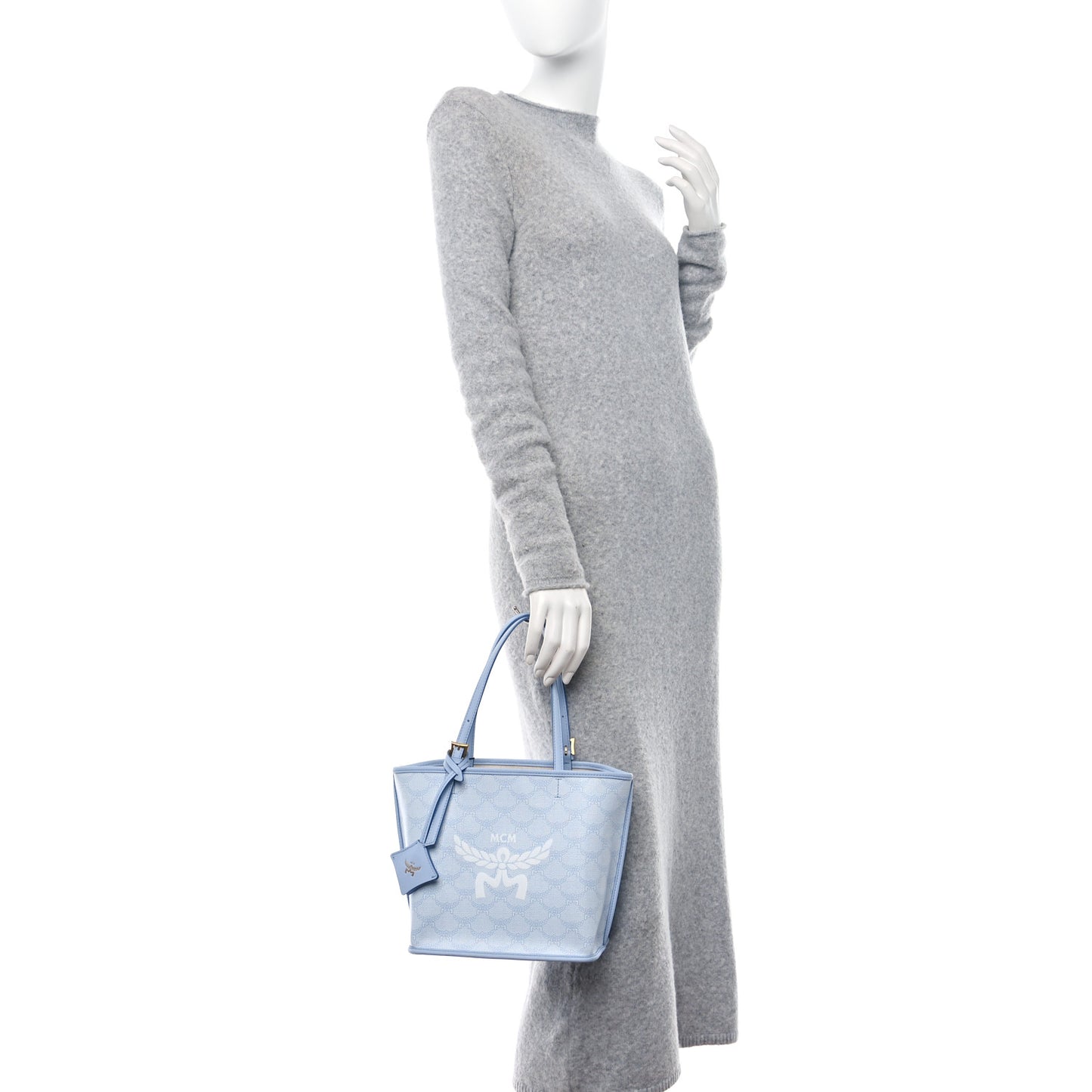 Lauretos Nappa MIni Himmel Shopper Tote Ancient Blue