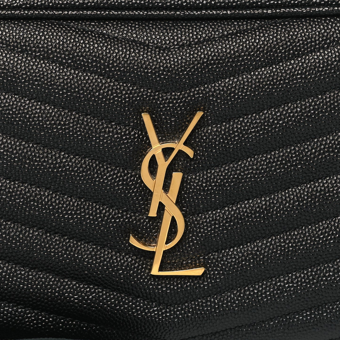 Grain De Poudre Matelasse Monogram Mini Lou Camera Bag Black