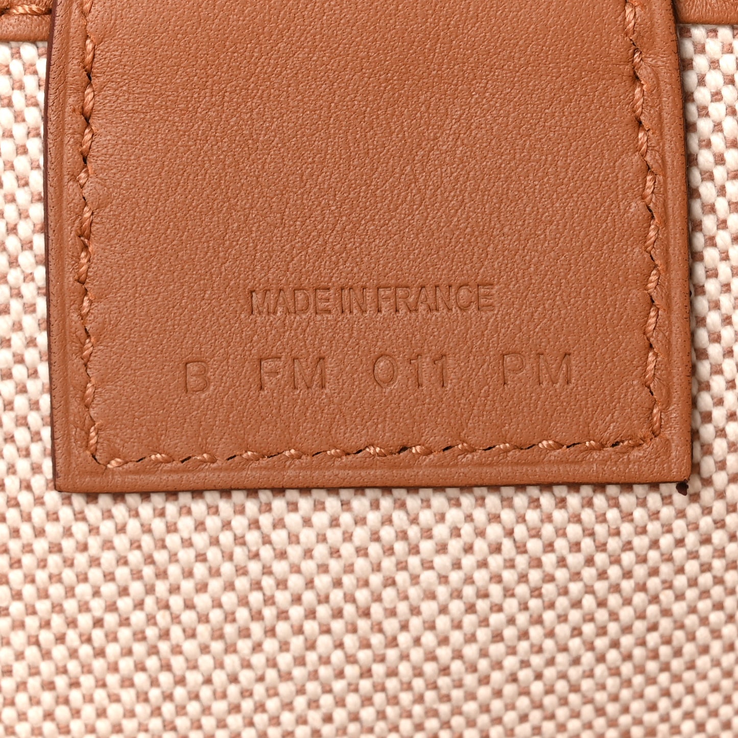 H Plume Canvas Swift Printed Maillons & Co Steeple 25 Bag Fauve Ecru Beige Gold