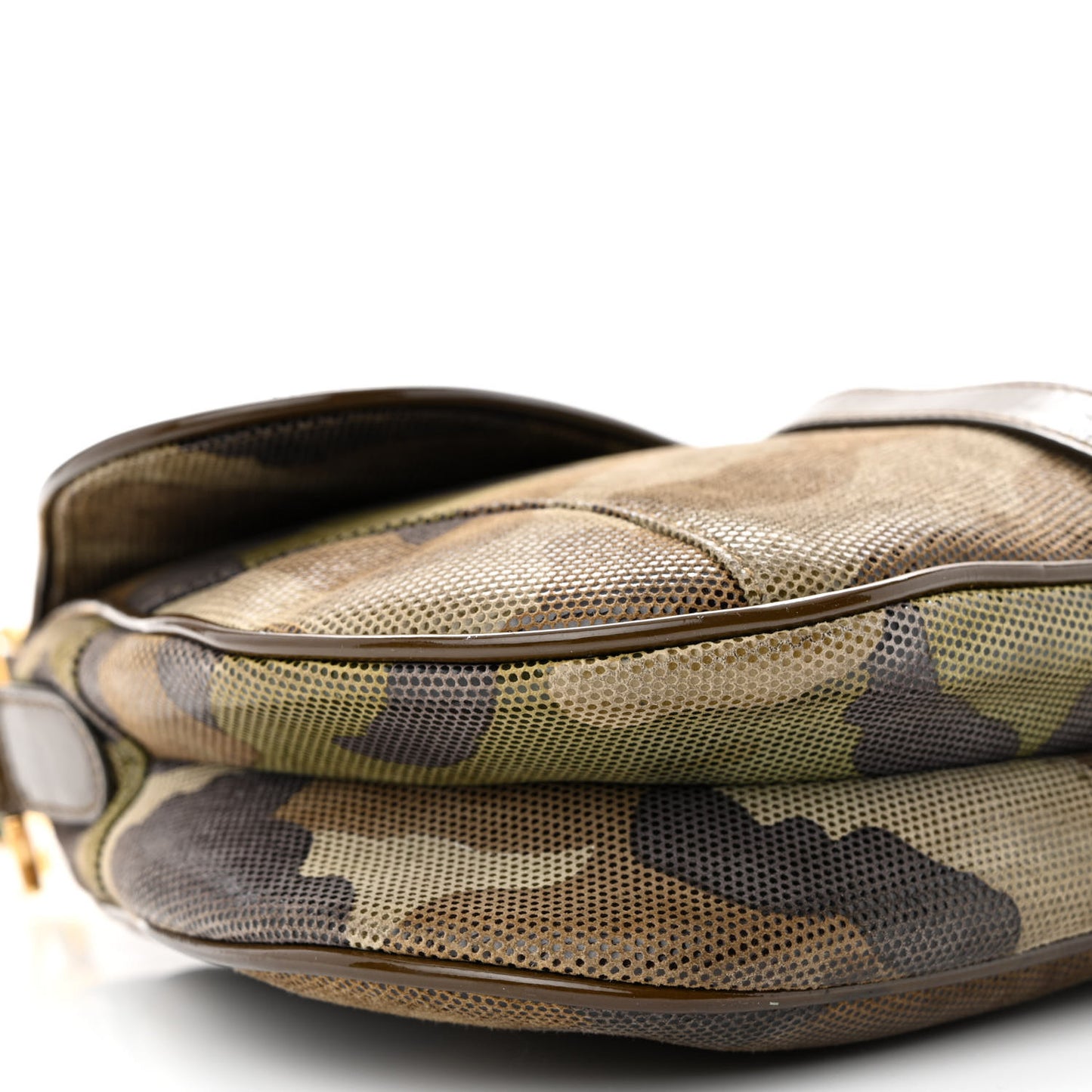 Pixelated Calfskin Camouflage Double Saddle Bag