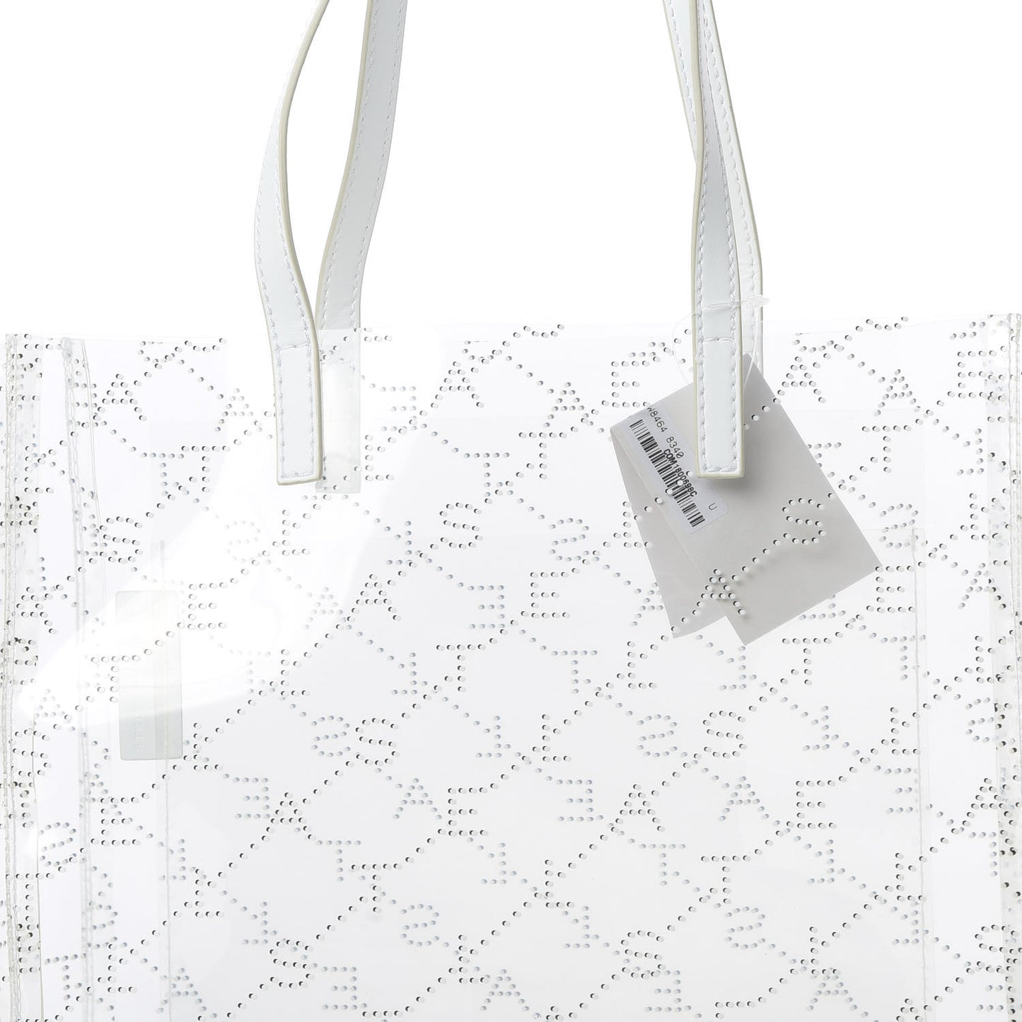 PVC Monogram Small Tote White