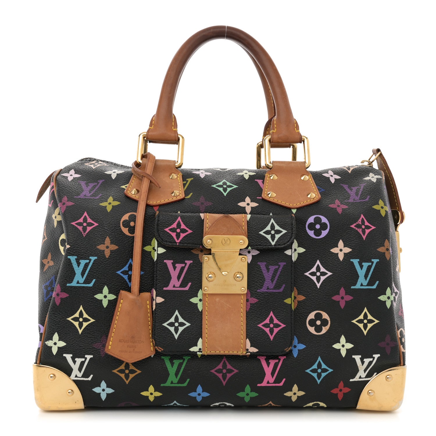 Louis Vuitton Monogram Multicolor Speedy 30 Black 1 of 14